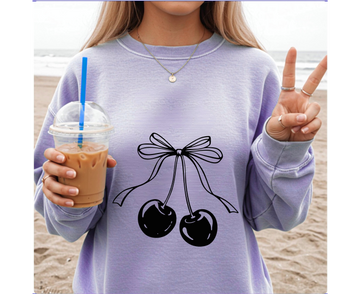Customizable: Coquette Cherry Crewneck Sweatshirt