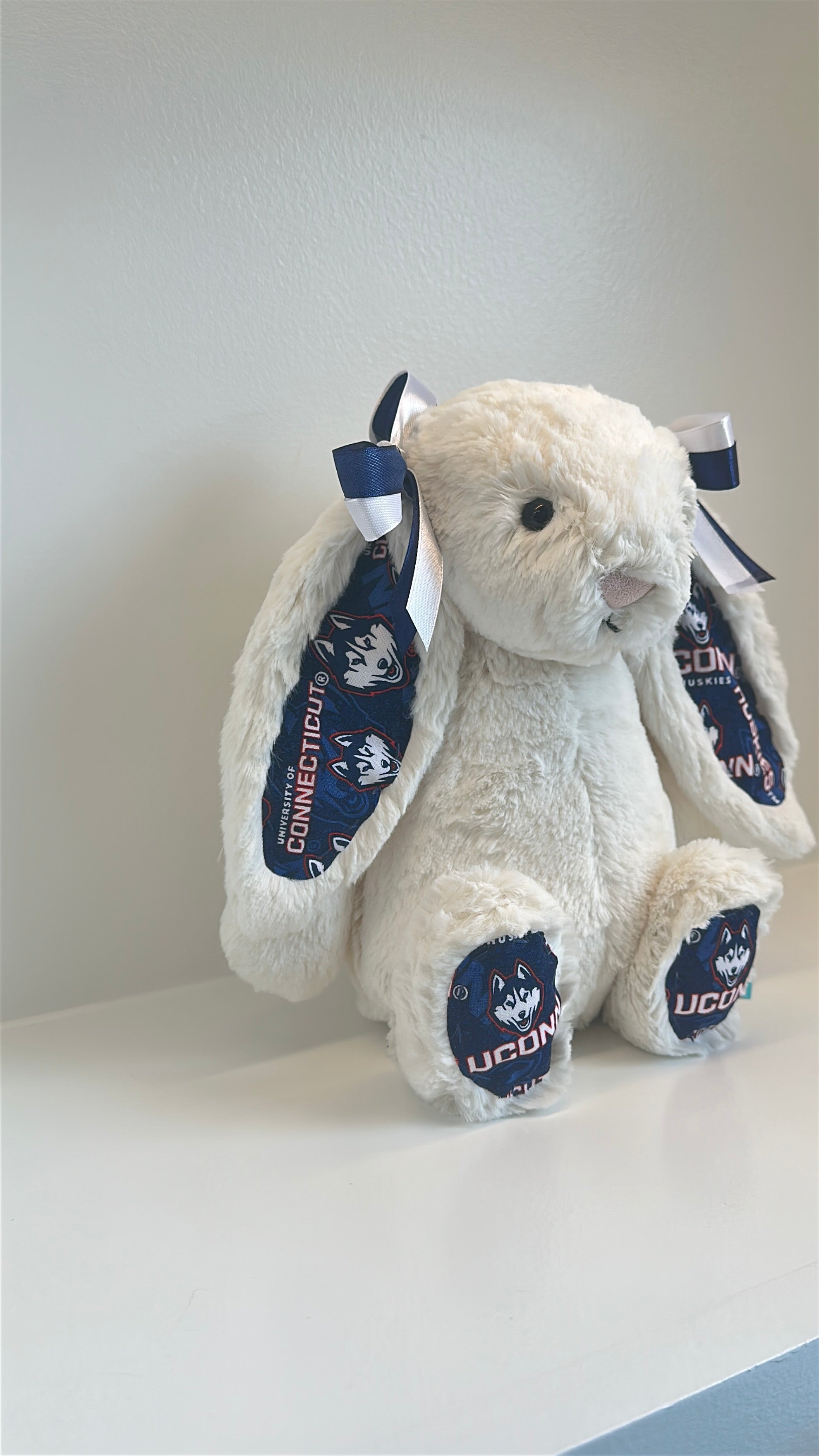 University of Connecticut Custom College Jellycat Bashful Bunny