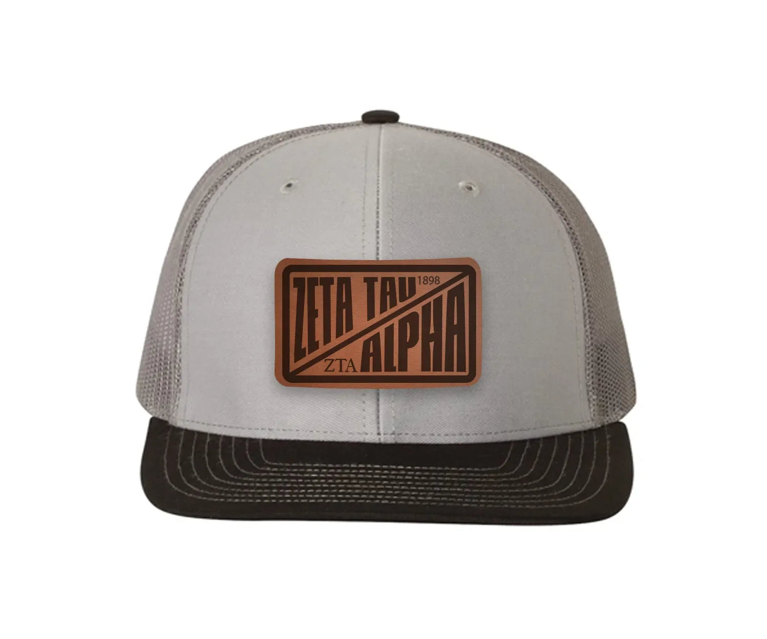 Zeta Tau Alpha Richardson 112 Leatherette Patch Trucker Hat - Divide