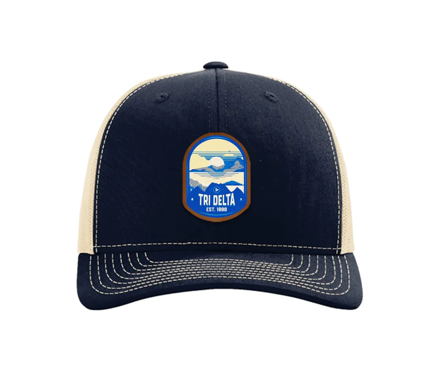 Tri Delta Richardson 112 UV Print Leatherette Patch Trucker Hat - Ventura