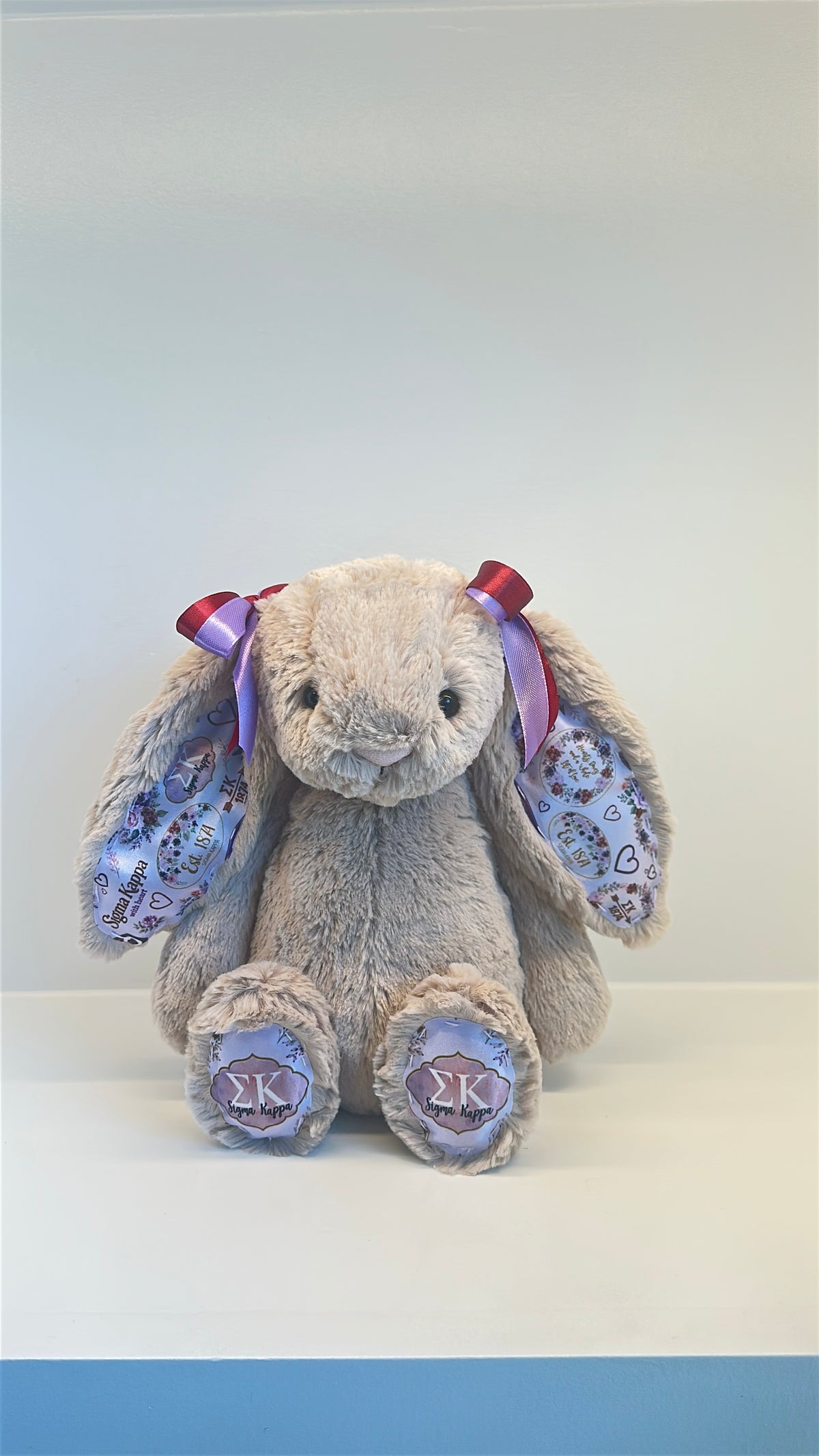 Sigma Kappa Fully Custom Jellycat Bunny