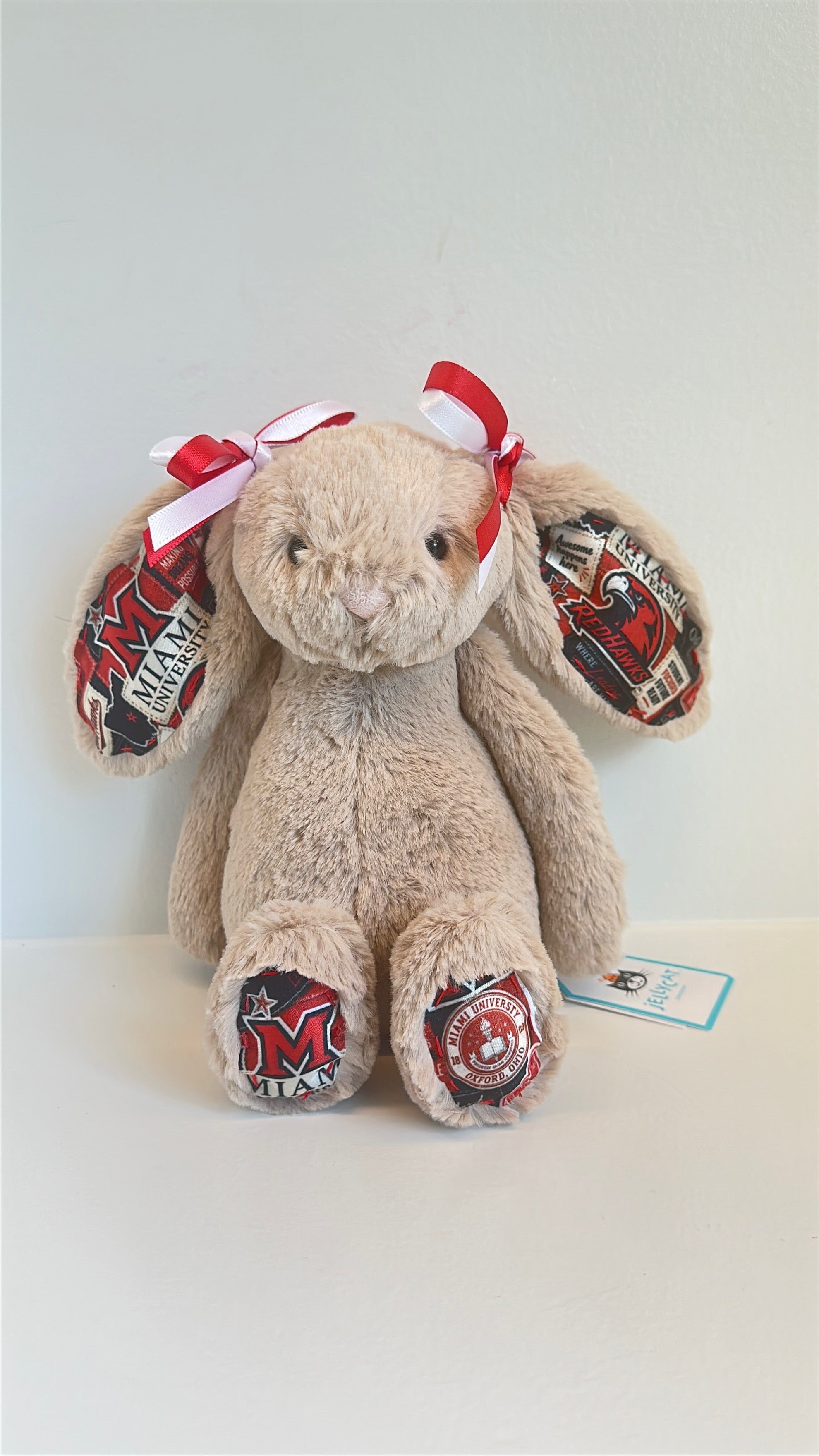 Miami University of Ohio Custom College Jellycat Bunny