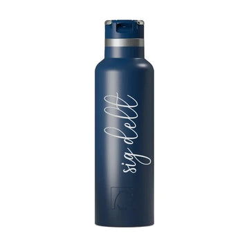 Sigma Delta Tau RTIC 20 oz Ceramic Lined Water Bottle Tumbler - Script