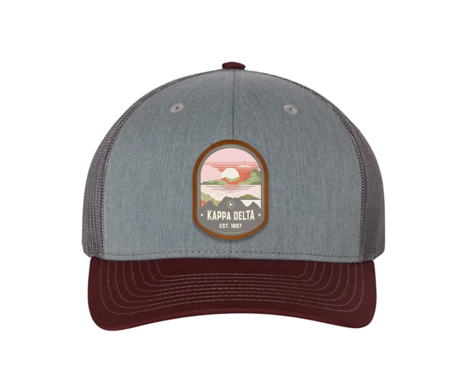 Kappa Delta Richardson 112 UV Print Leatherette Patch Trucker Hat - Ventura