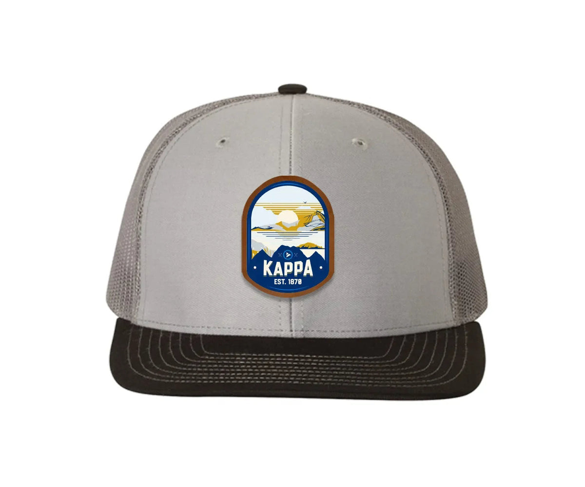 Kappa Kappa Gamma Richardson 112 UV Print Leatherette Patch Trucker Hat - Ventura