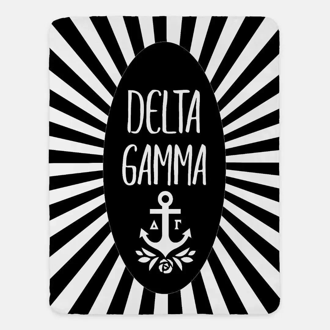 Delta Gamma XL 60x80 Starburst Sherpa Blanket