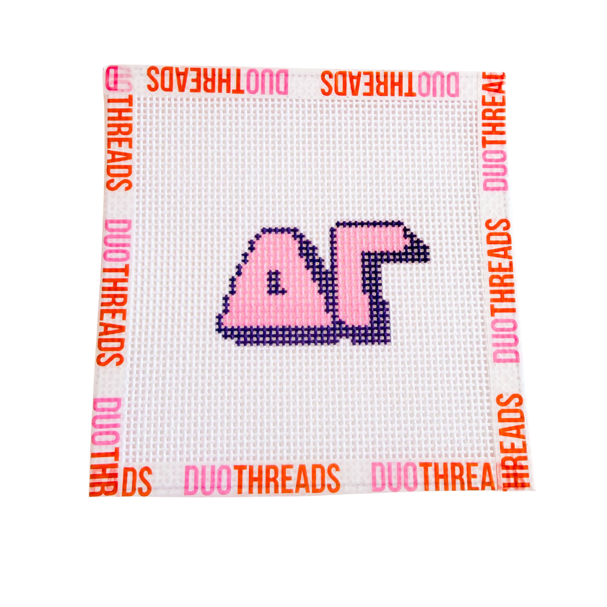 Delta Gamma Sorority Bubble Letter Needlepoint Canvas