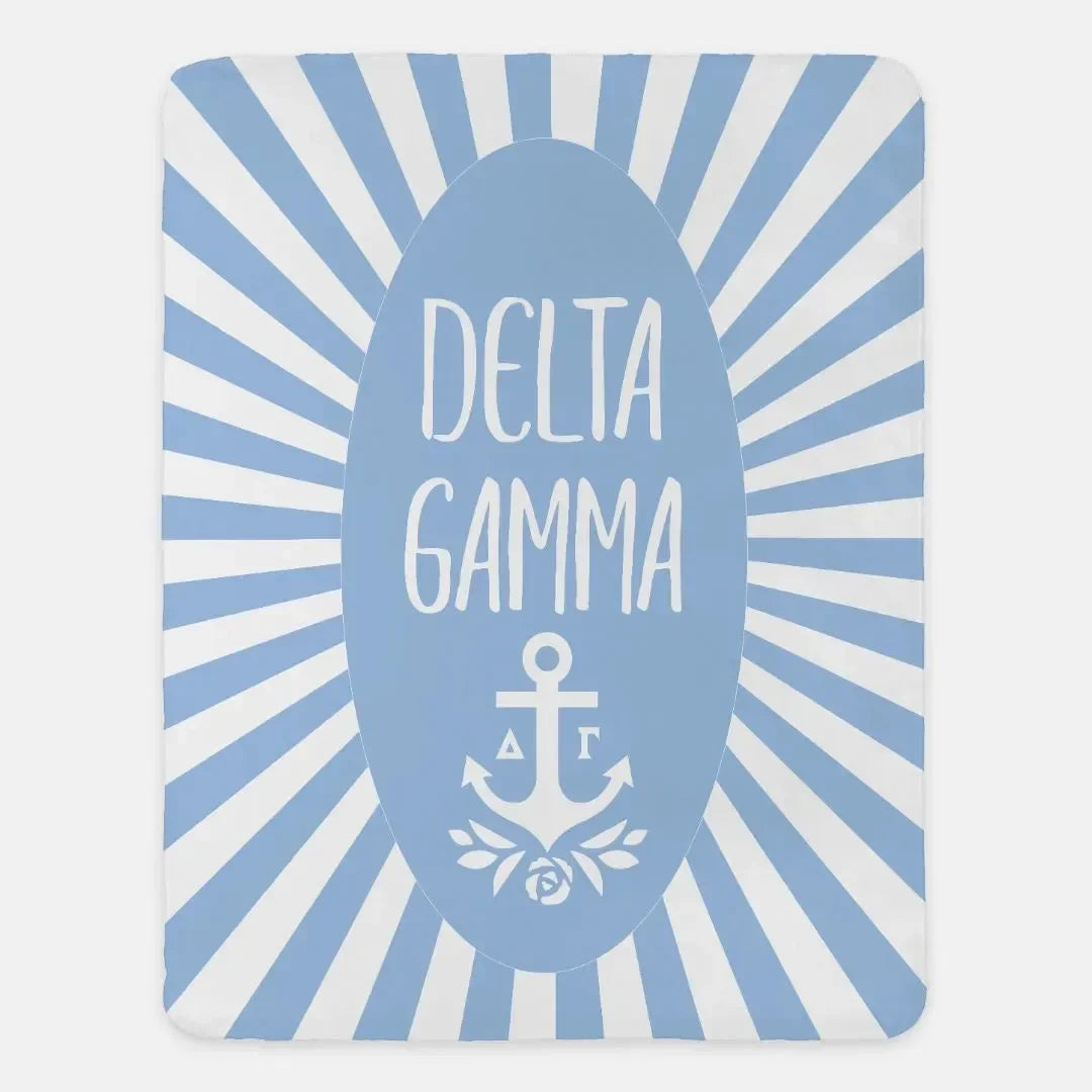 Delta Gamma XL 60x80 Starburst Sherpa Blanket