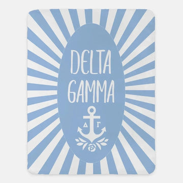 Delta Gamma XL 60x80 Starburst Sherpa Blanket