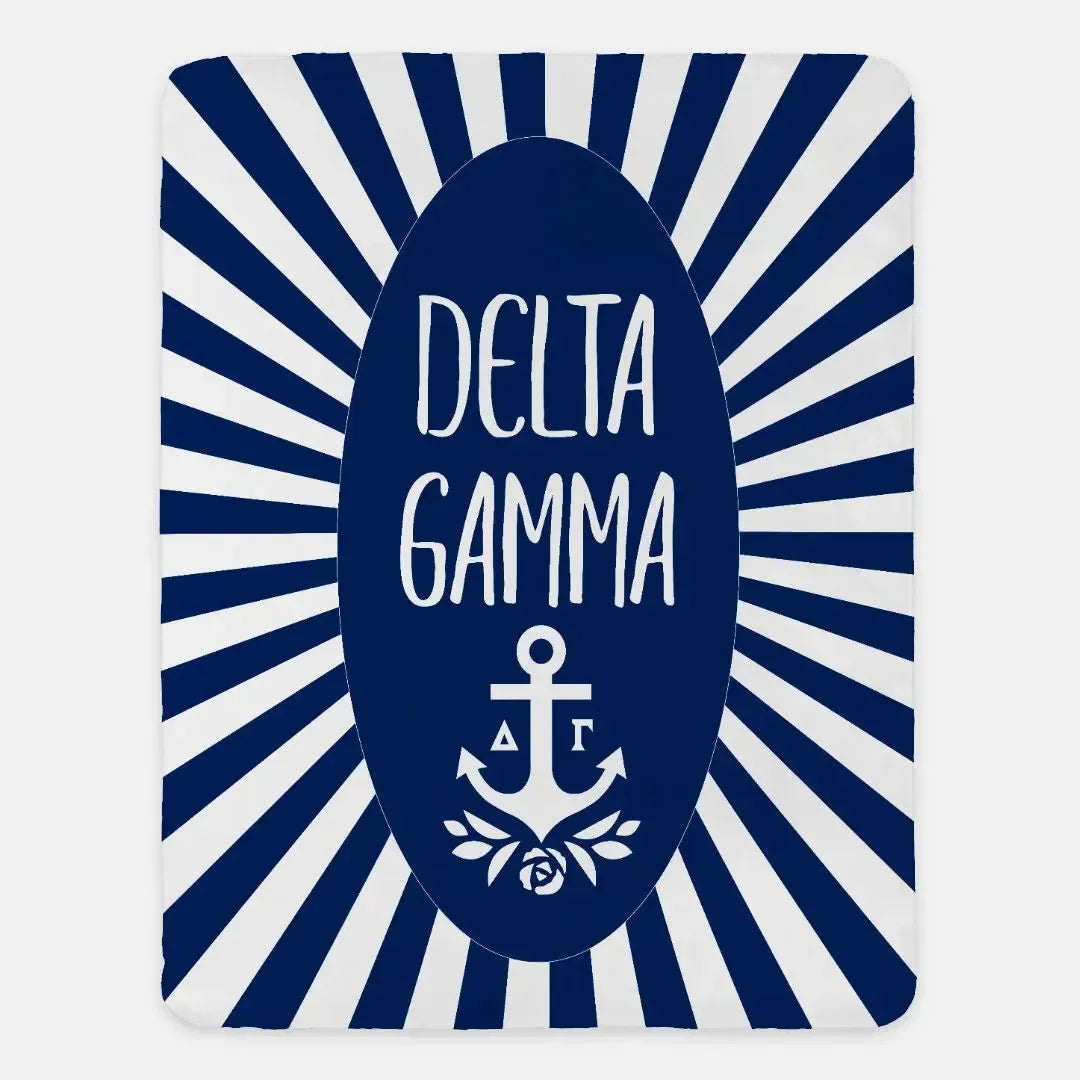 Delta Gamma XL 60x80 Starburst Sherpa Blanket