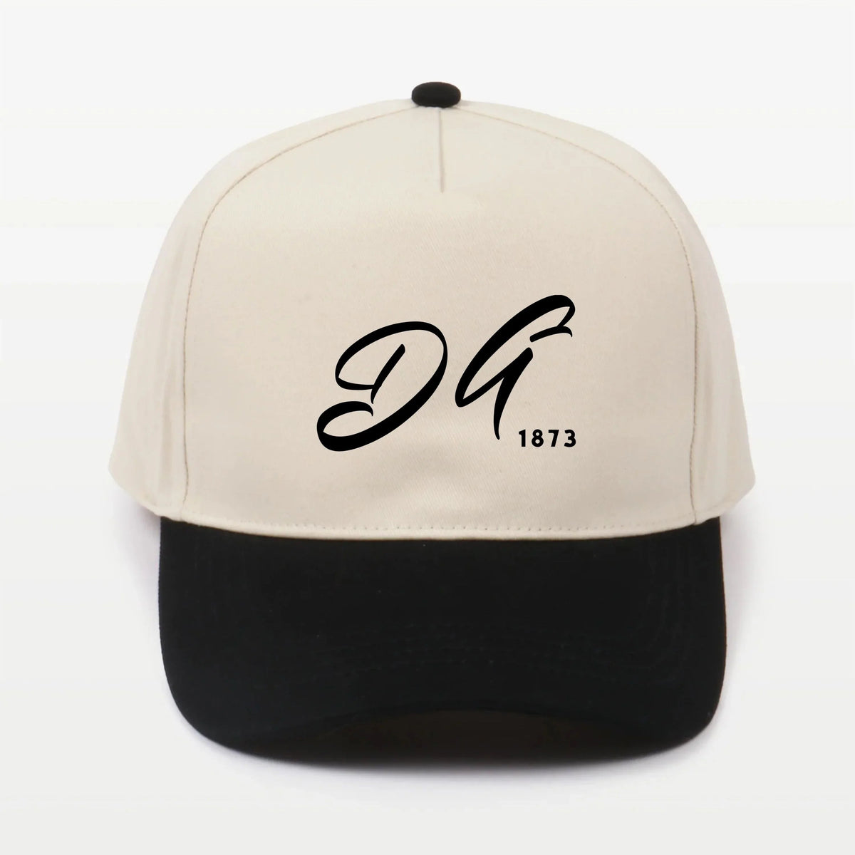 DG Embroidered Two-Tone Baseball Cap | Hat - Script 1873