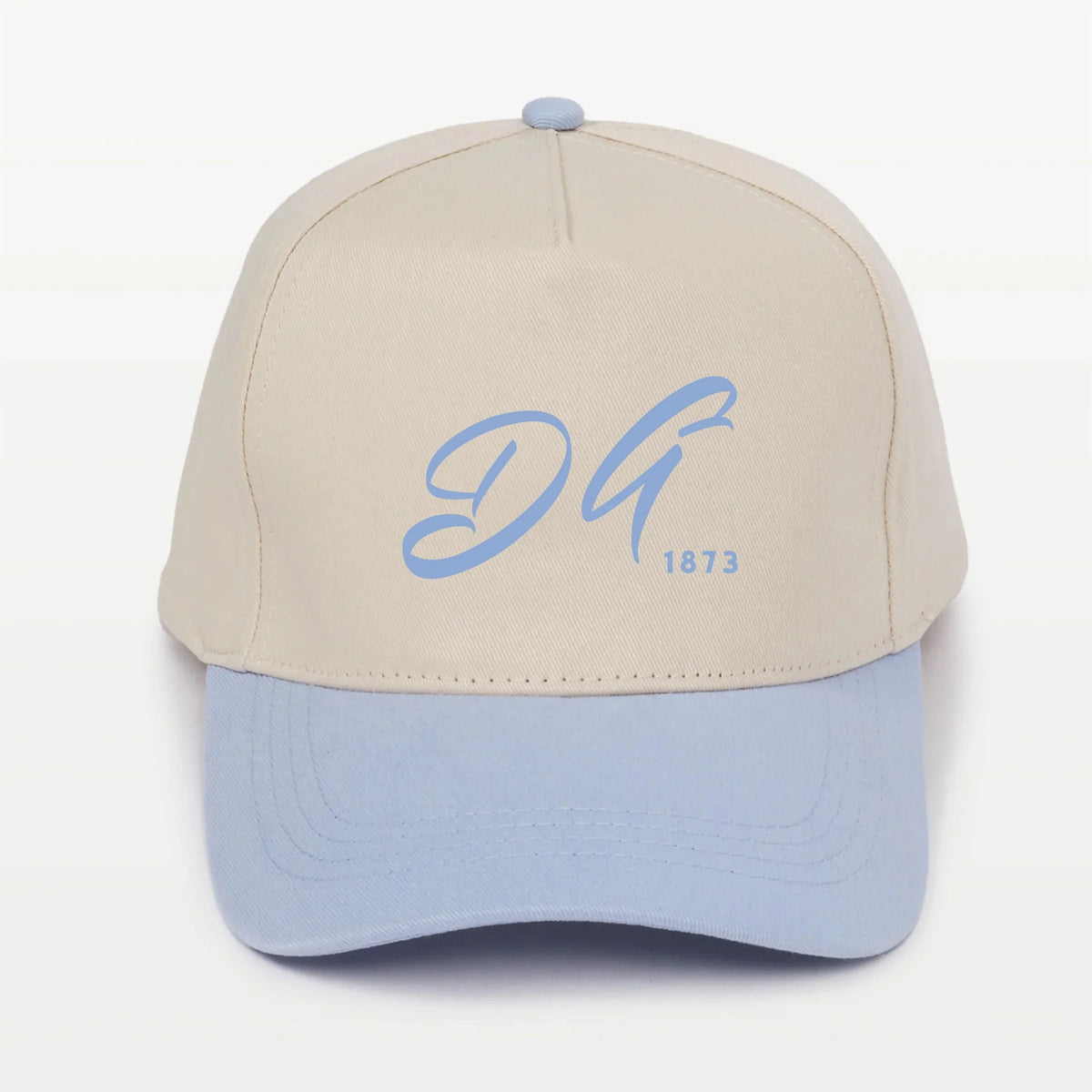 DG Embroidered Two-Tone Baseball Cap | Hat - Script 1873