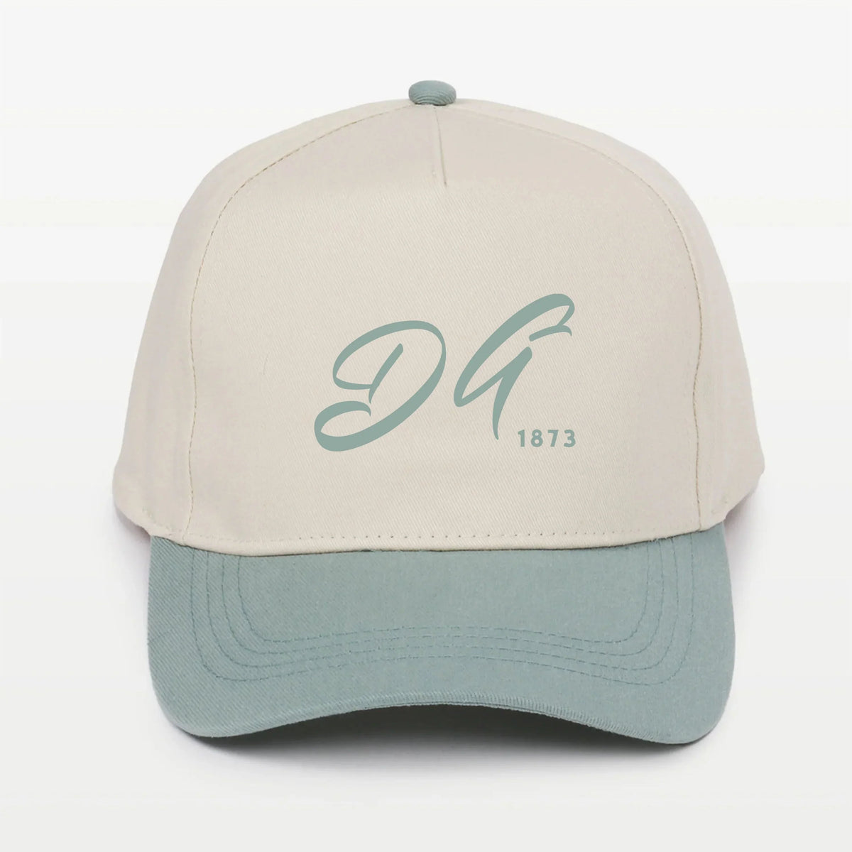 DG Embroidered Two-Tone Baseball Cap | Hat - Script 1873