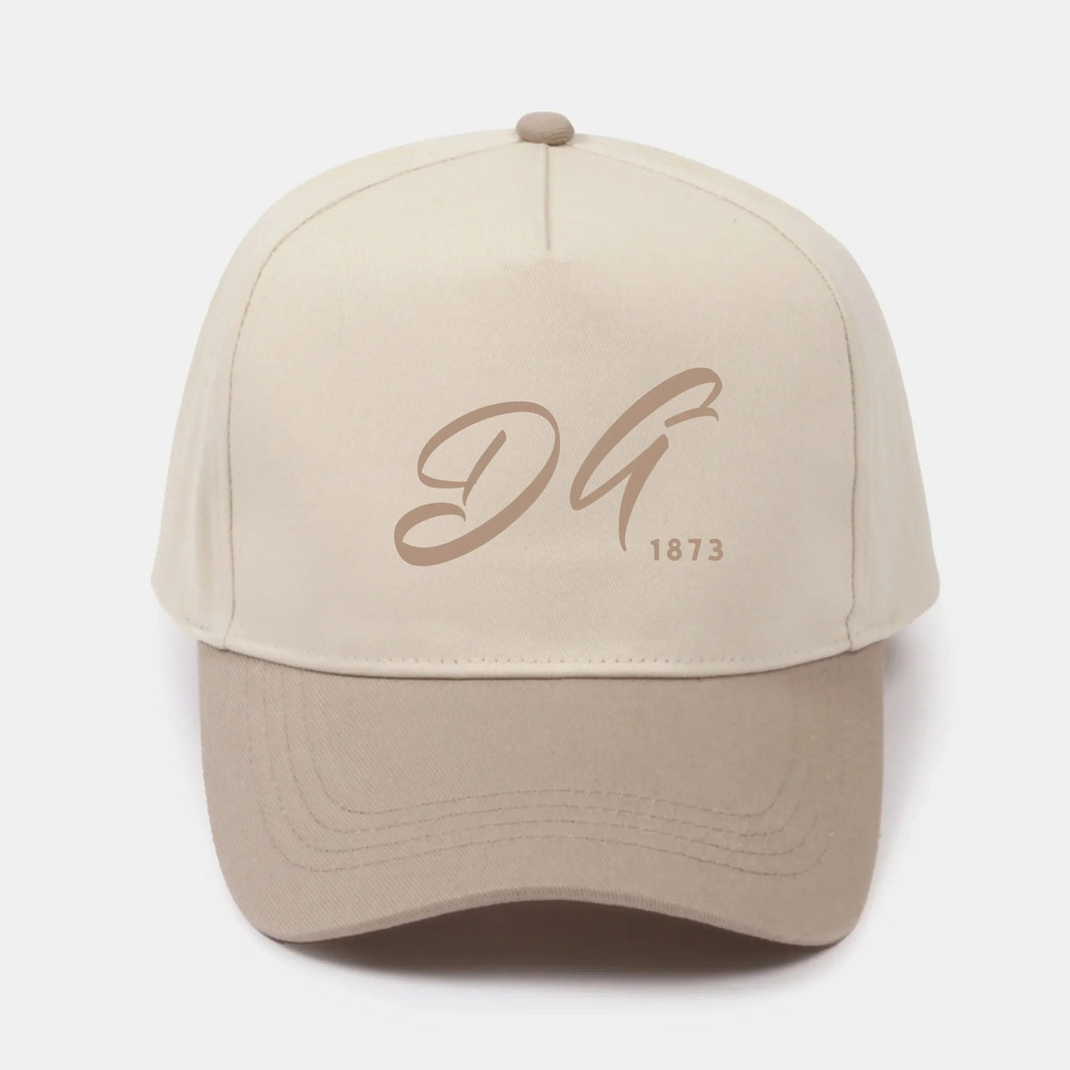 DG Embroidered Two-Tone Baseball Cap | Hat - Script 1873