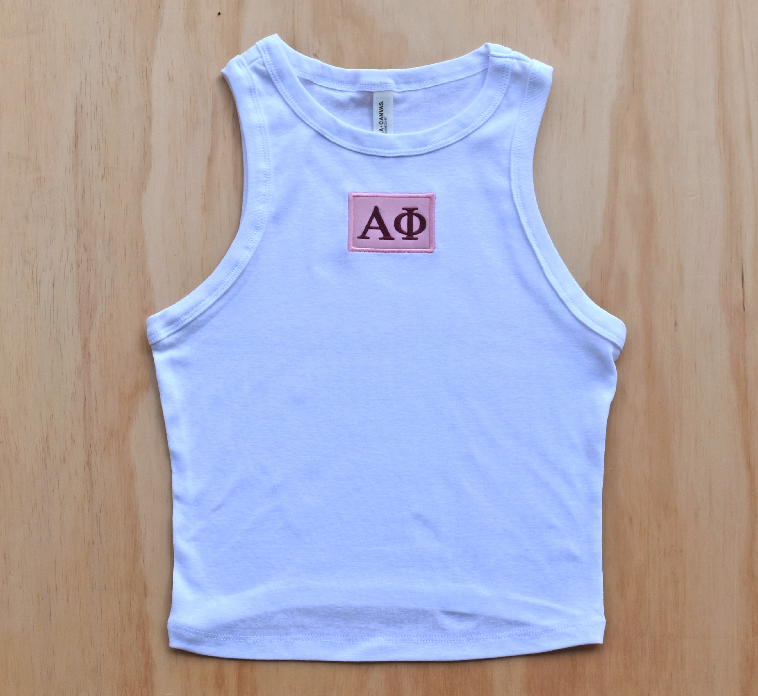 Alpha Phi Patch Crop Tank