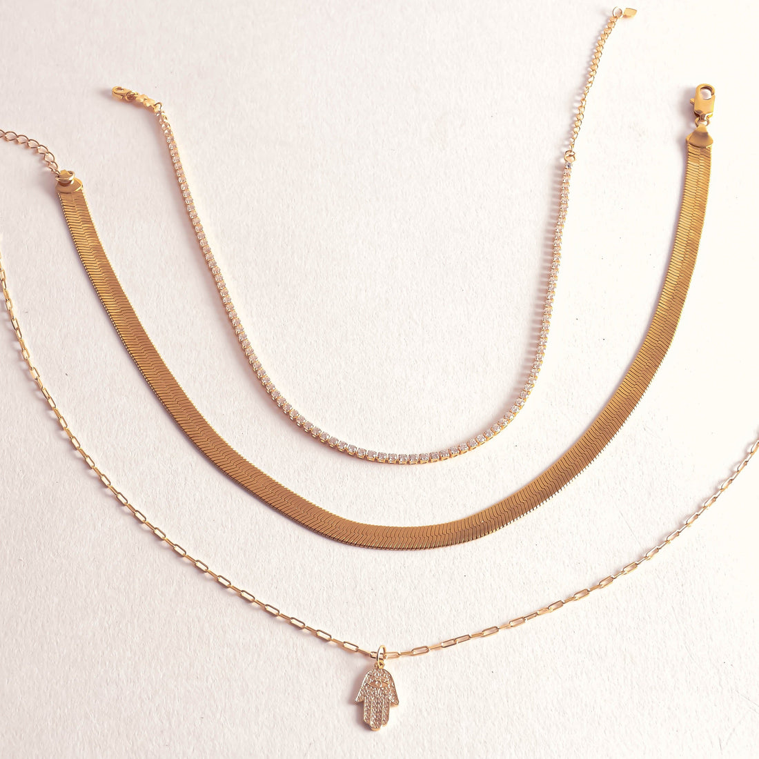 Views & Co. Her Hamsa Necklace Set