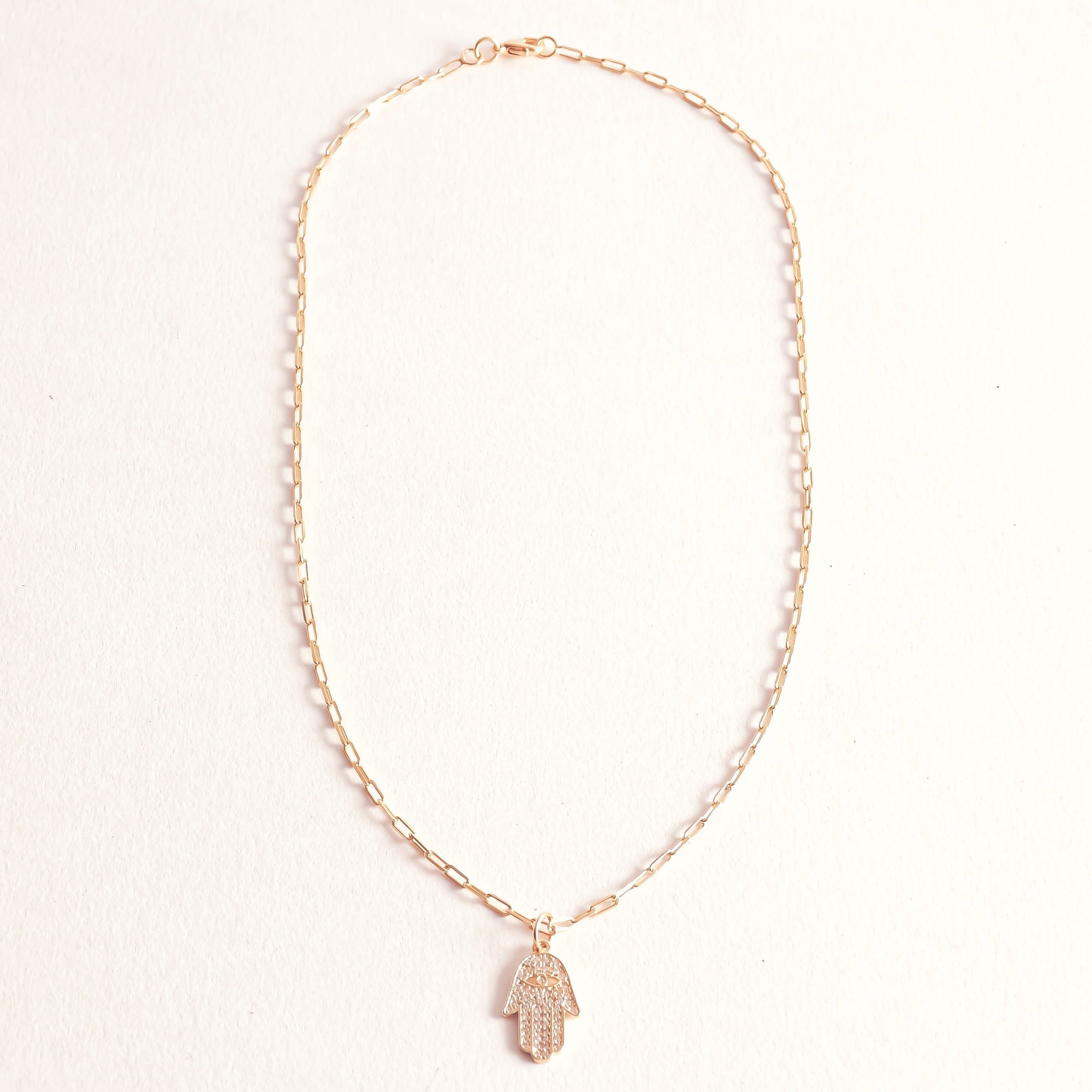 Views & Co. Her Hamsa Necklace Set
