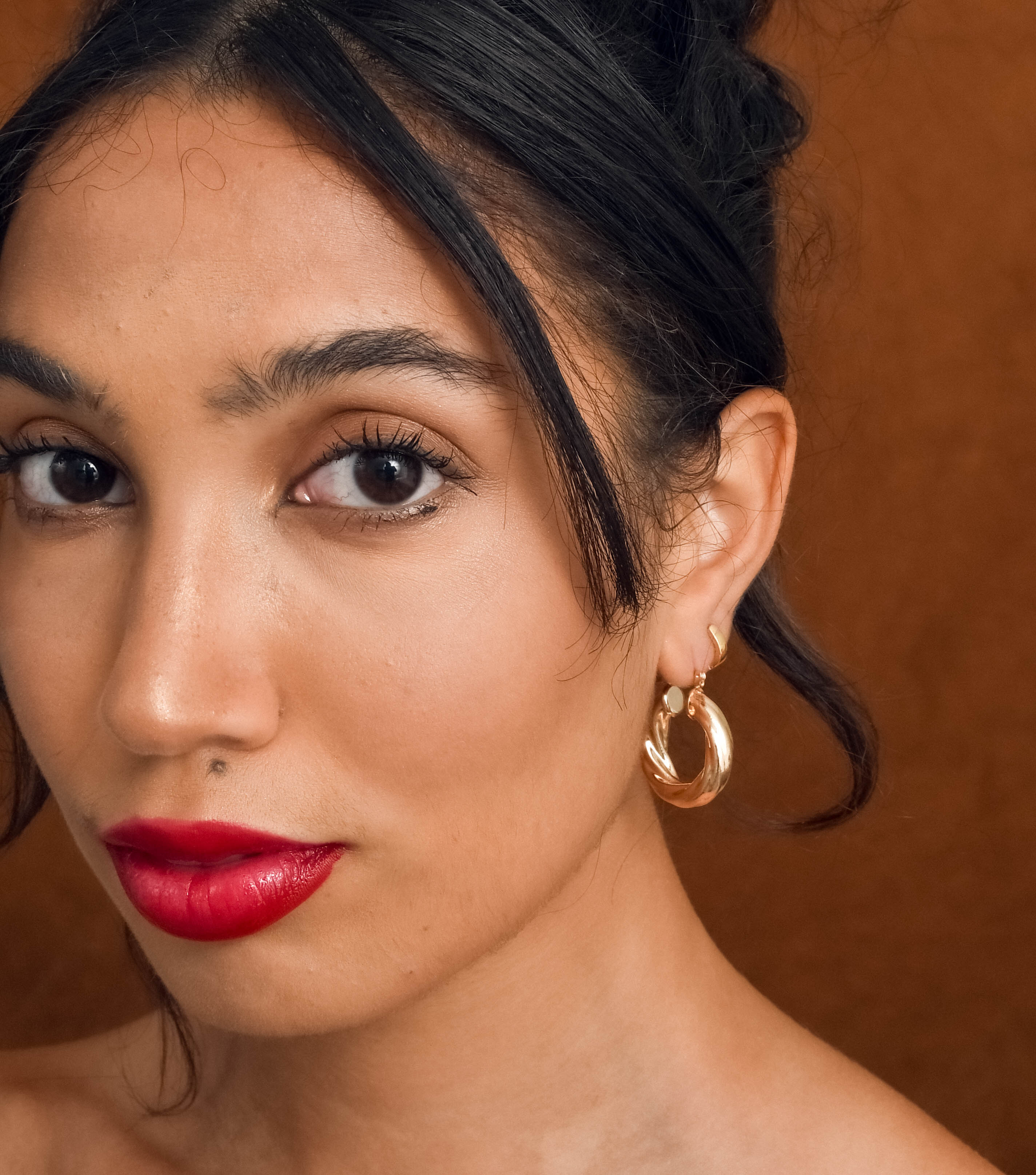 Views & Co. Gold Twist Earrings Set