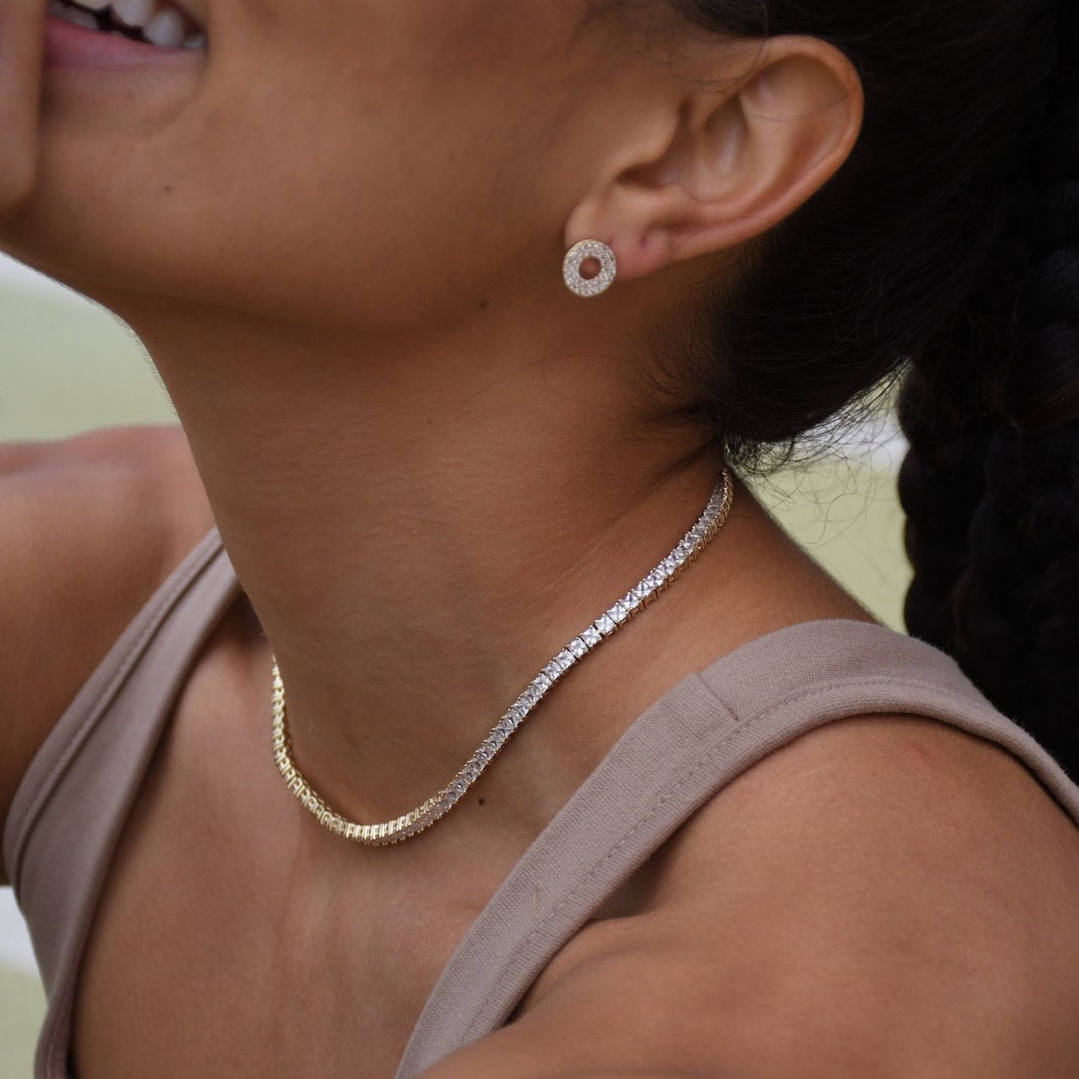 Views & Co LUXE Tennis Necklace and Bracelet Set