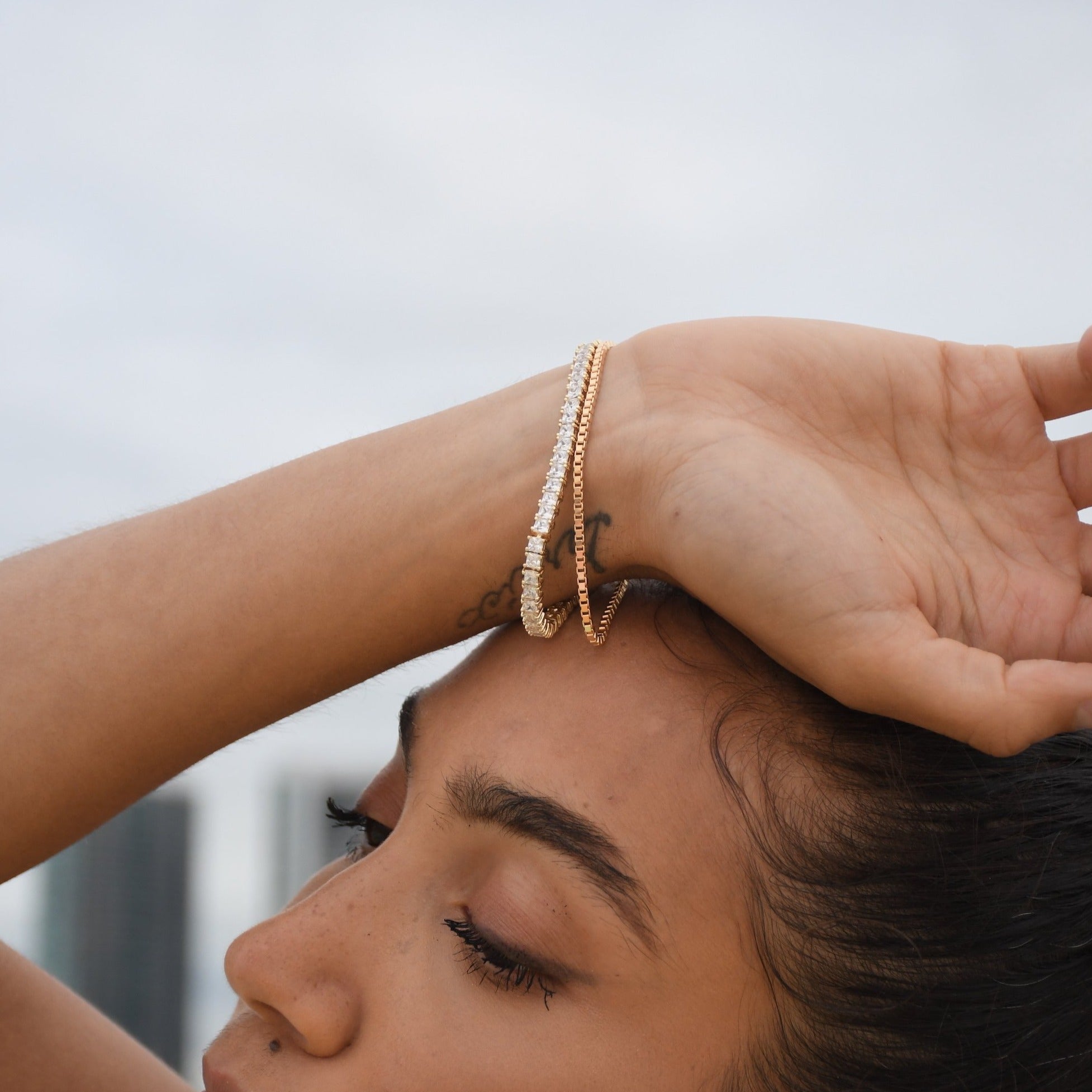Views & Co LUXE Tennis Necklace and Bracelet Set