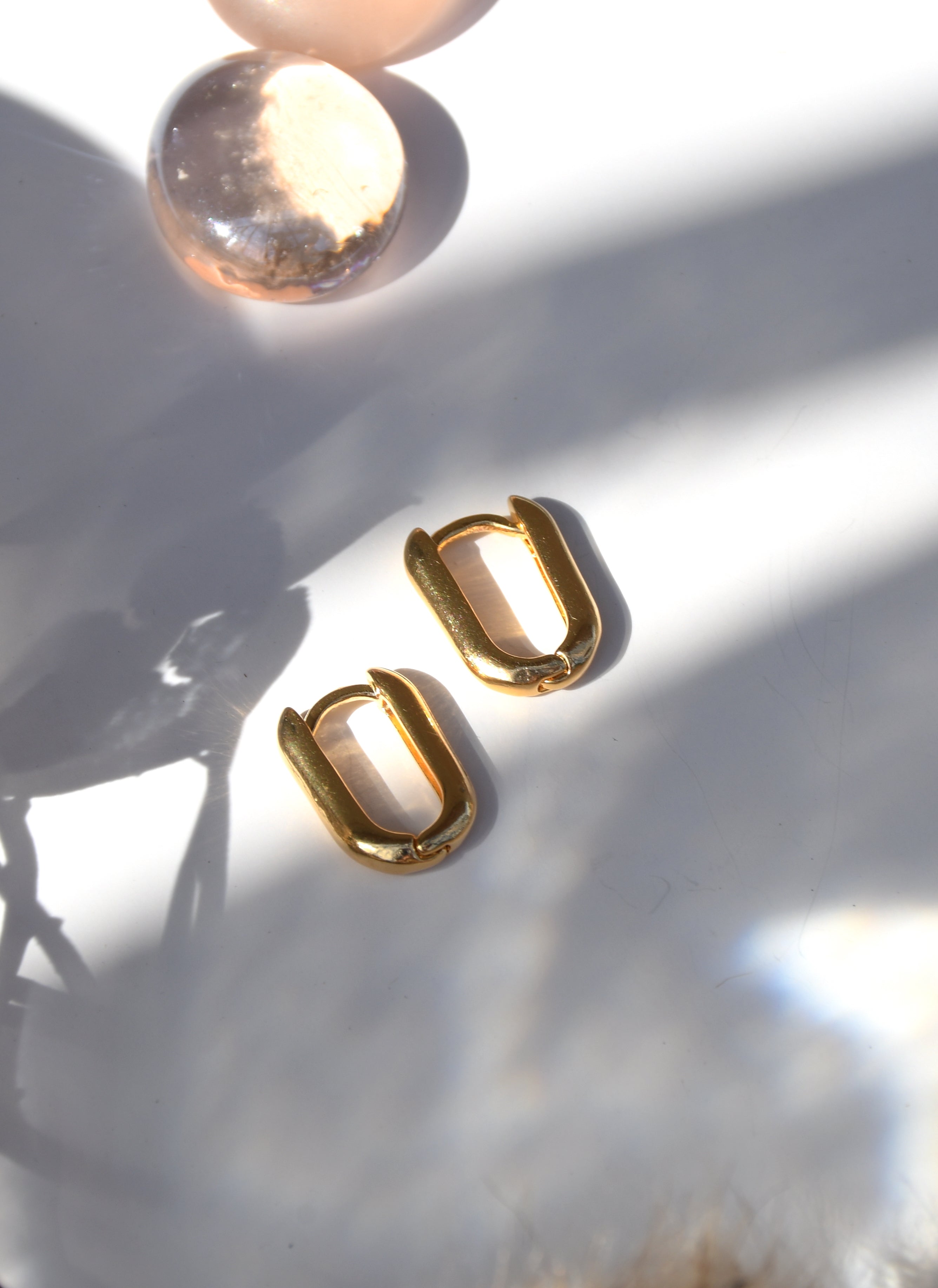 Views & Co. Oval Hoop Earrings Set
