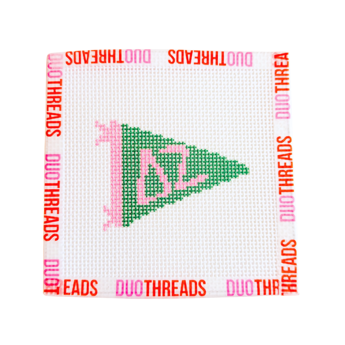 Delta Zeta Sorority Pennant Needlepoint Canvas