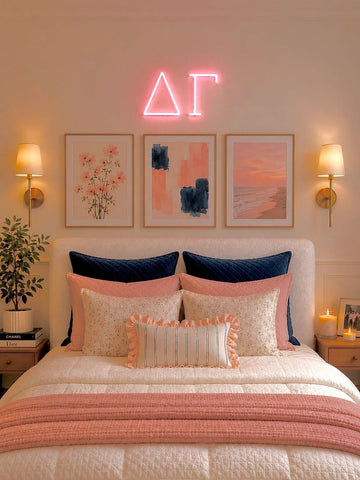 Delta Gamma Greek Letters LED Neon Sign w/ Dimmer