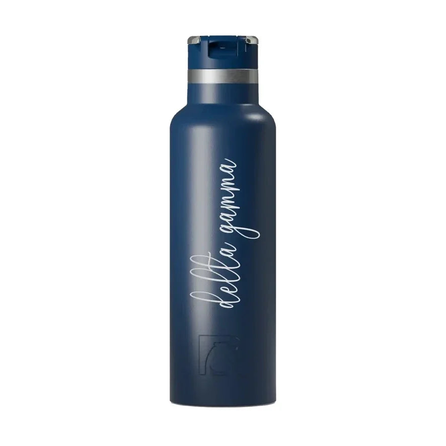 Delta Gamma RTIC 20 oz Ceramic Lined Water Bottle Tumbler - Script