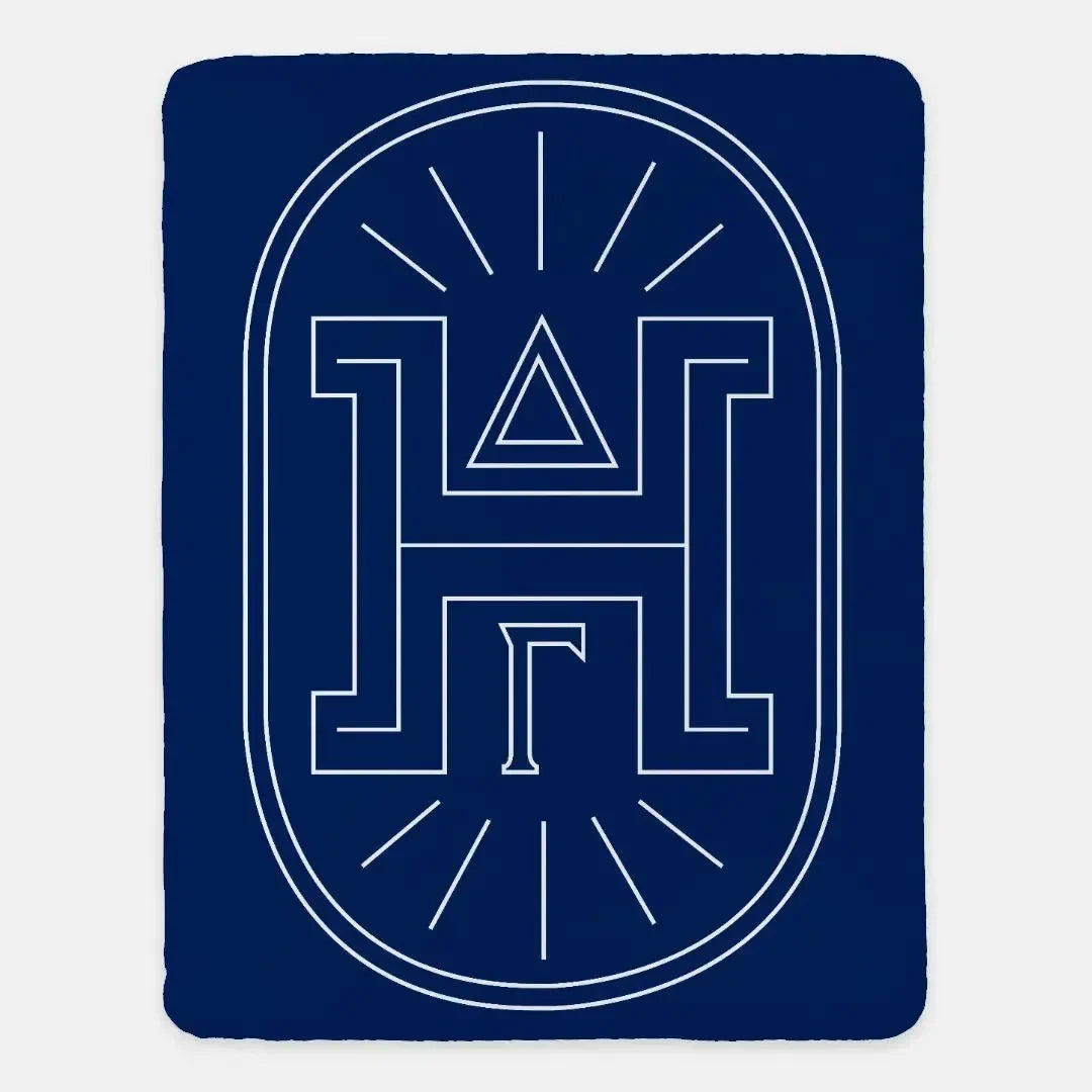 Delta Gamma XL 60x80 Sherpa Throw Blanket - Traditional Badge