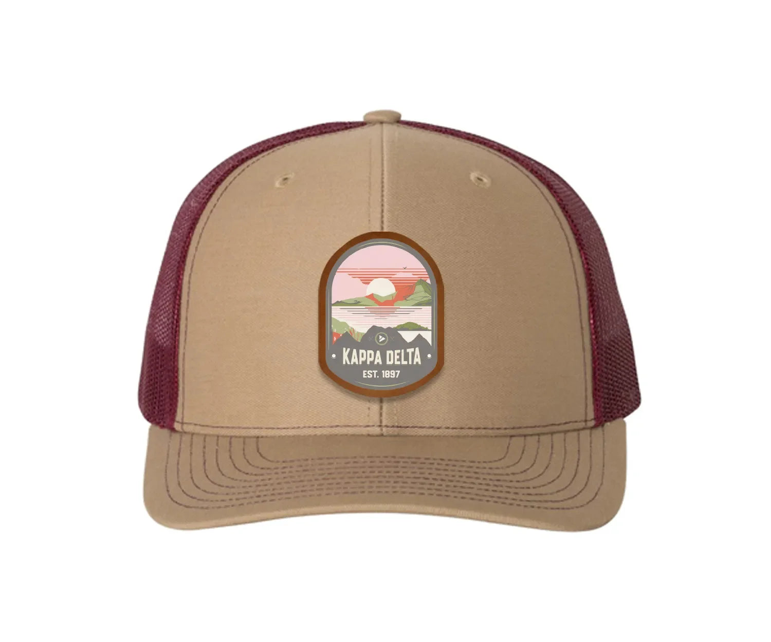 Kappa Delta Richardson 112 UV Print Leatherette Patch Trucker Hat - Ventura
