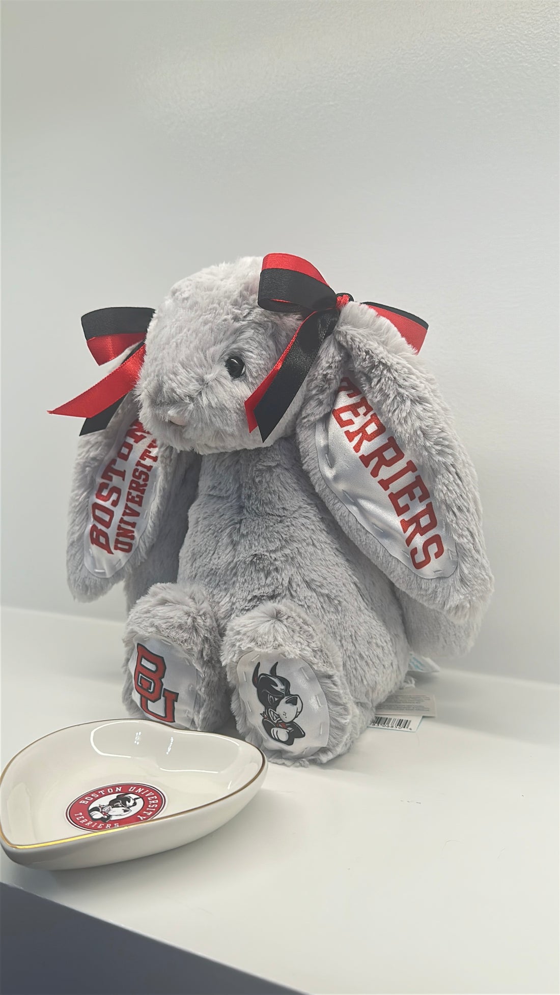 Boston University Custom College Jellycat Bashful Bunny
