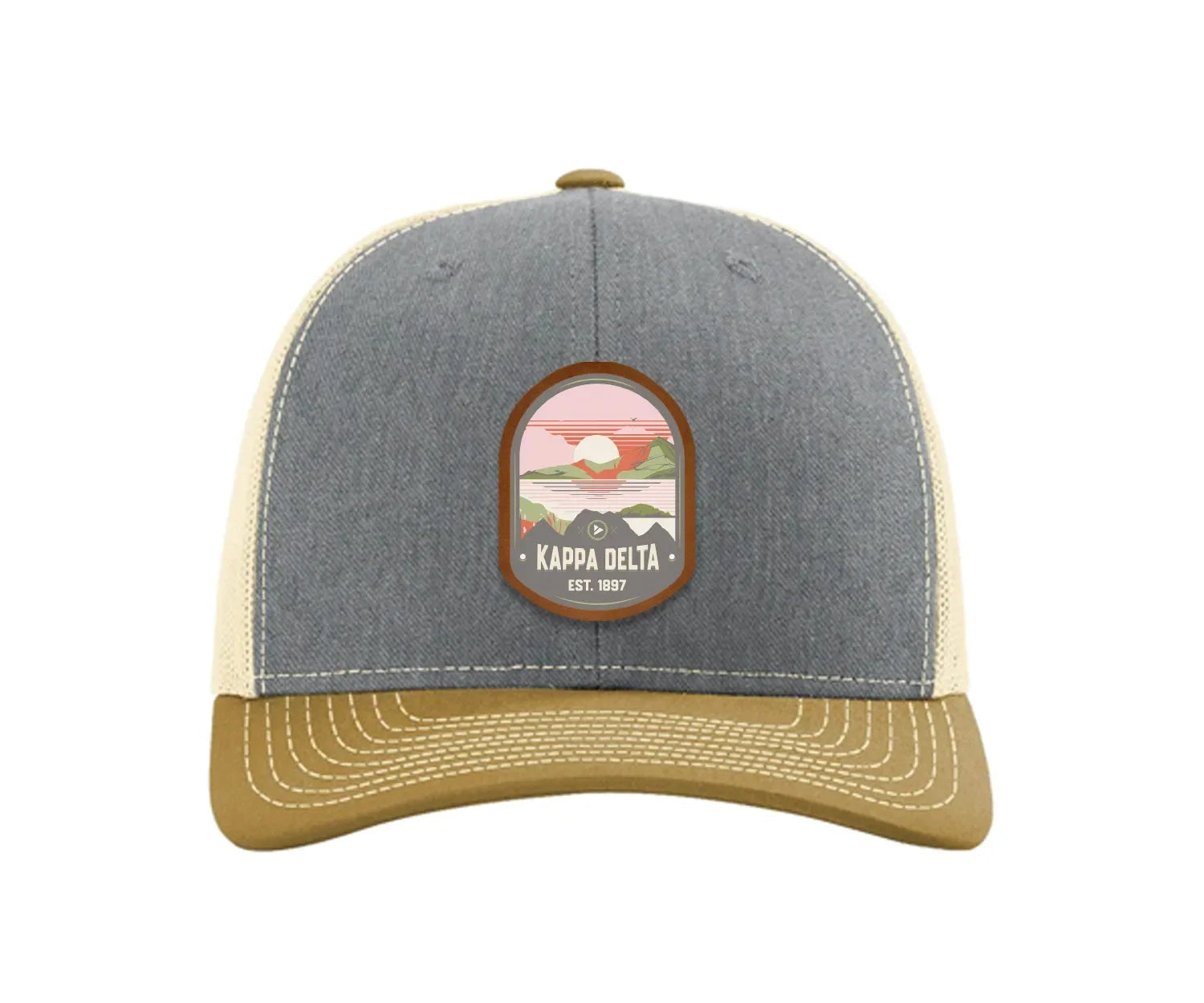 Kappa Delta Richardson 112 UV Print Leatherette Patch Trucker Hat - Ventura
