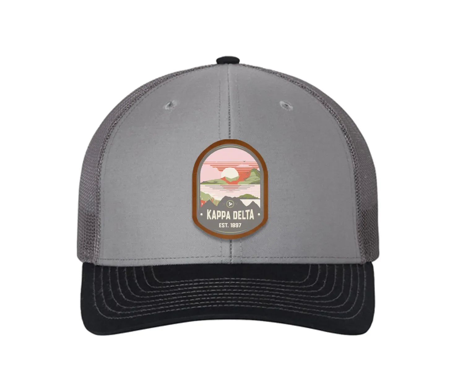 Kappa Delta Richardson 112 UV Print Leatherette Patch Trucker Hat - Ventura