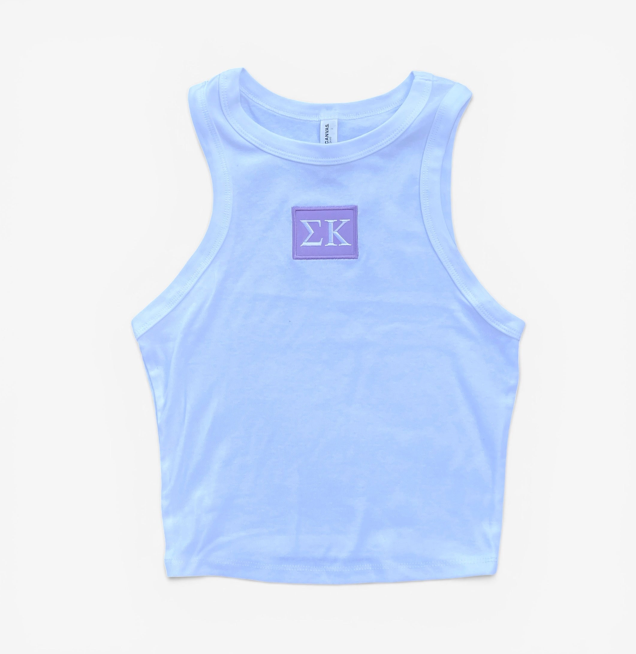 Sigma Kappa Patch Crop Tank