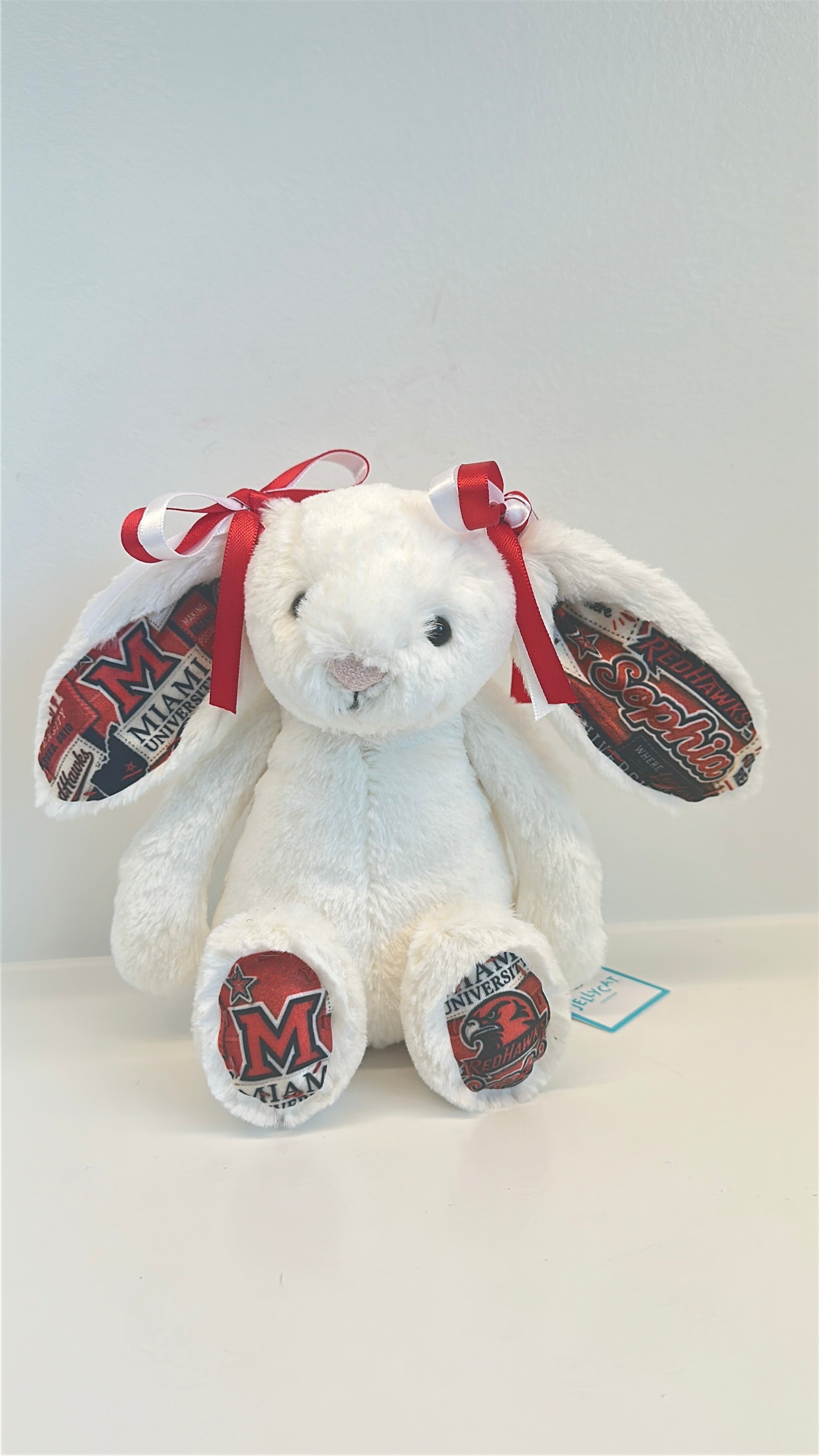 Miami University of Ohio Custom College Jellycat Bunny