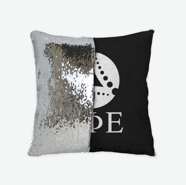 Delta Phi Epsilon Sequin Pillow Cover