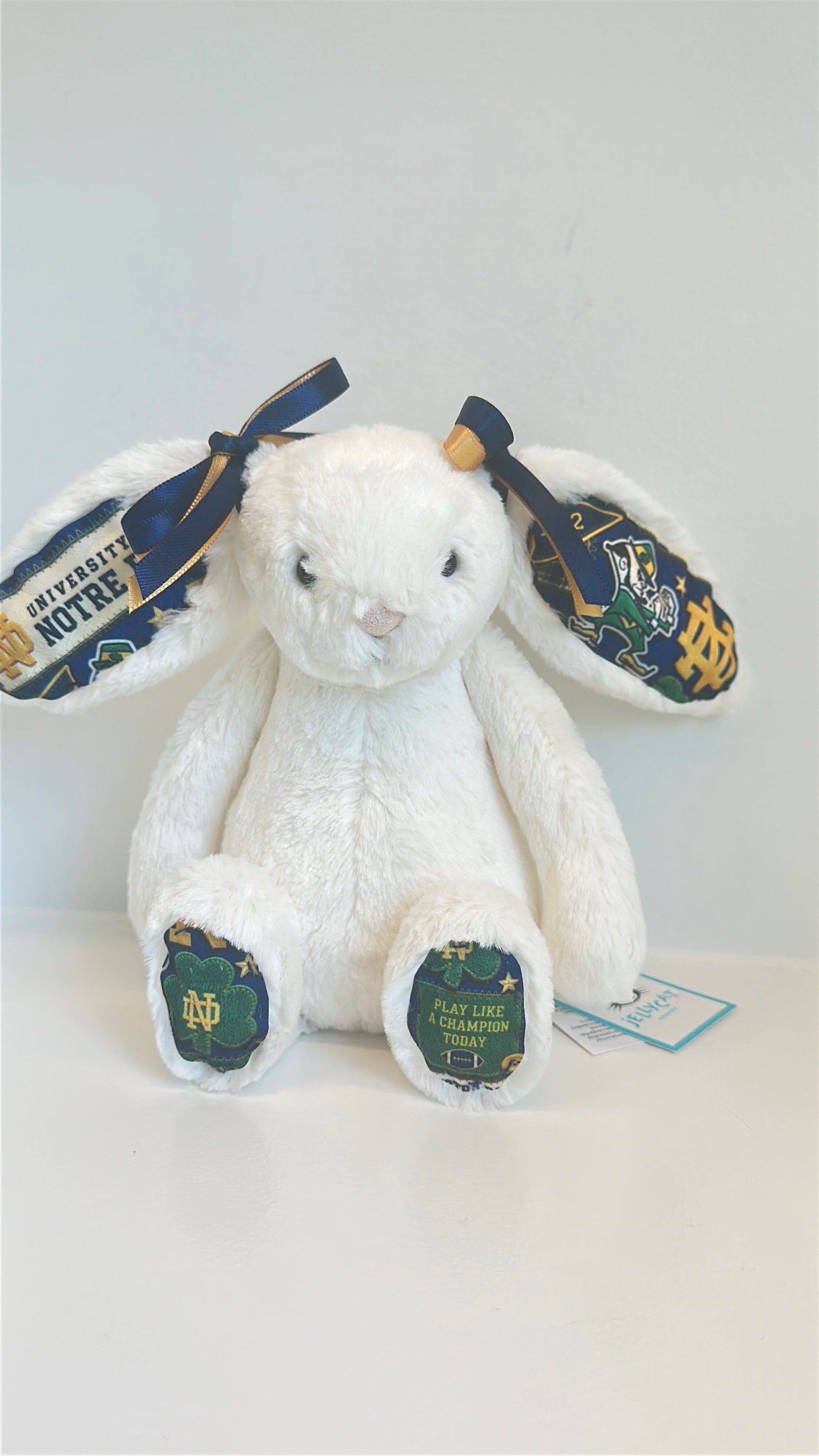 University of Notre Dame Custom College Jellycat Bashful Bunny