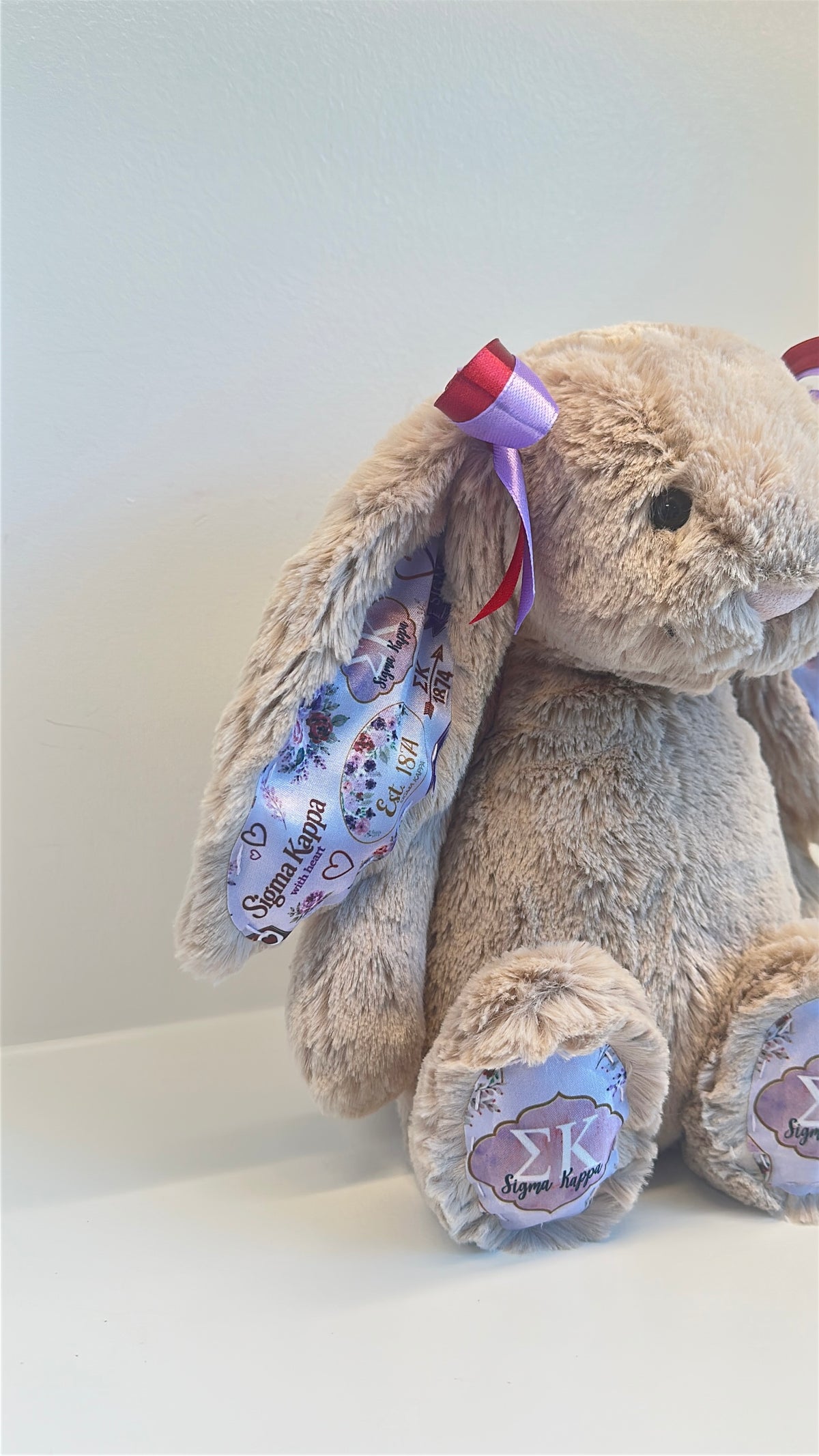 Sigma Kappa Fully Custom Jellycat Bunny