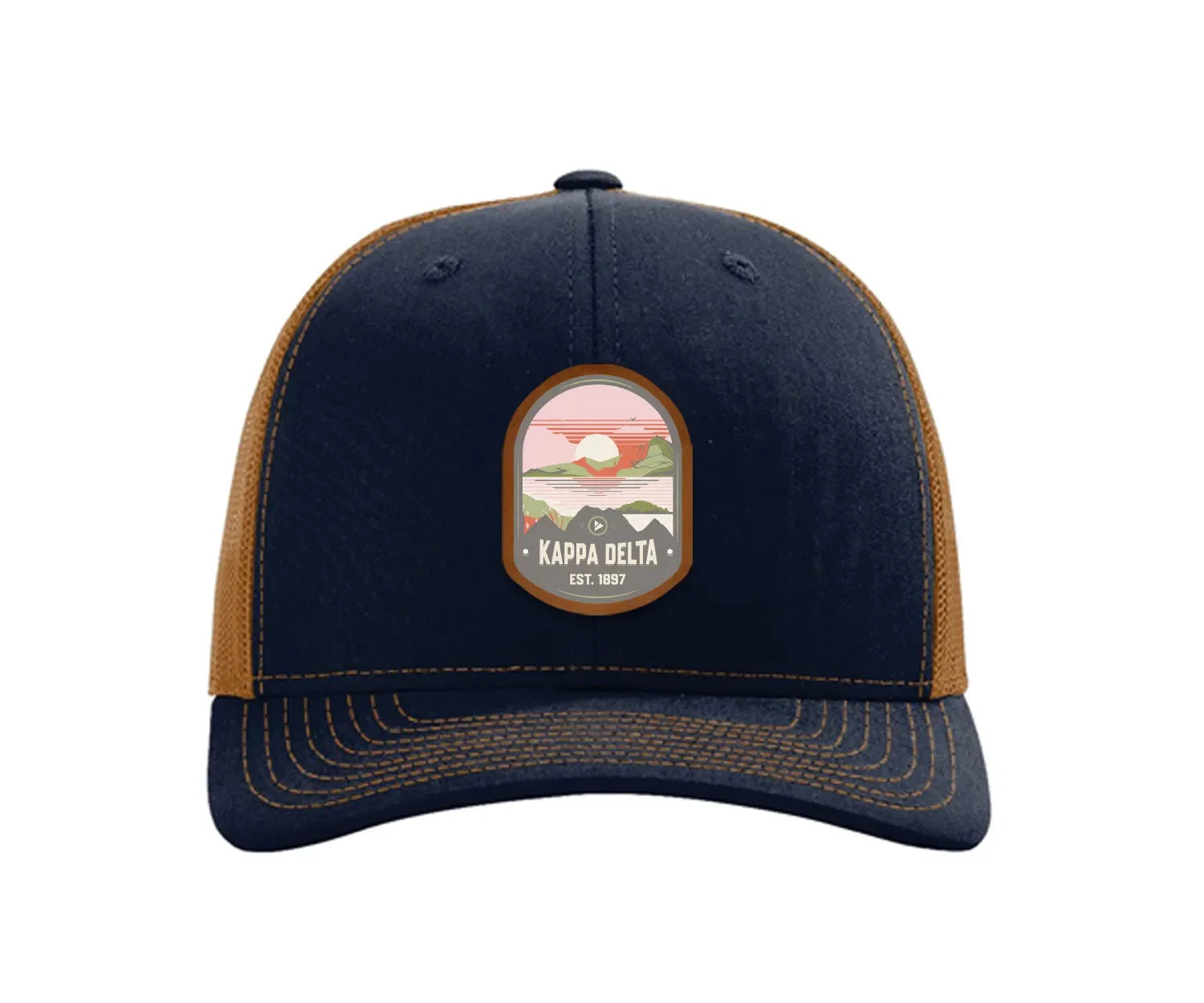 Kappa Delta Richardson 112 UV Print Leatherette Patch Trucker Hat - Ventura
