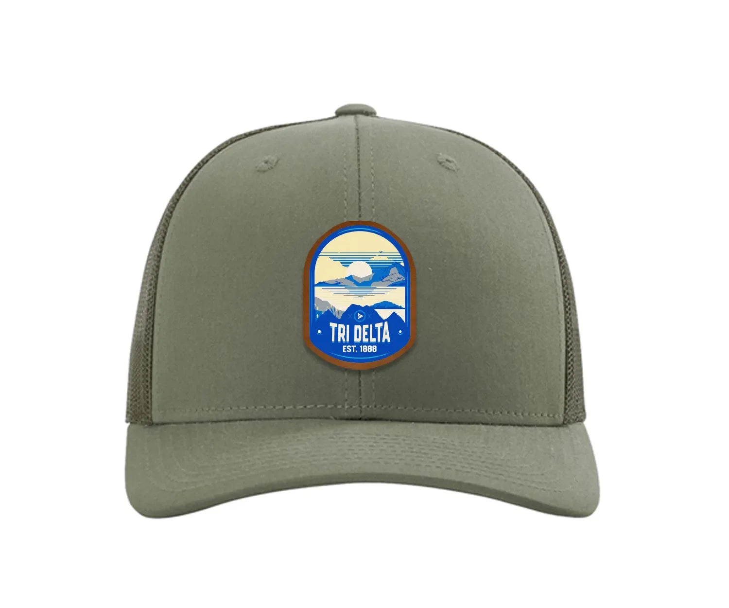Tri Delta Richardson 112 UV Print Leatherette Patch Trucker Hat - Ventura