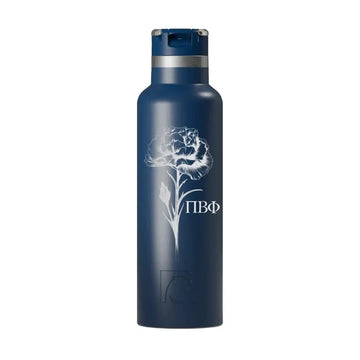Pi Beta Phi RTIC 20 oz Ceramic Lined Water Bottle Tumbler - Carnation