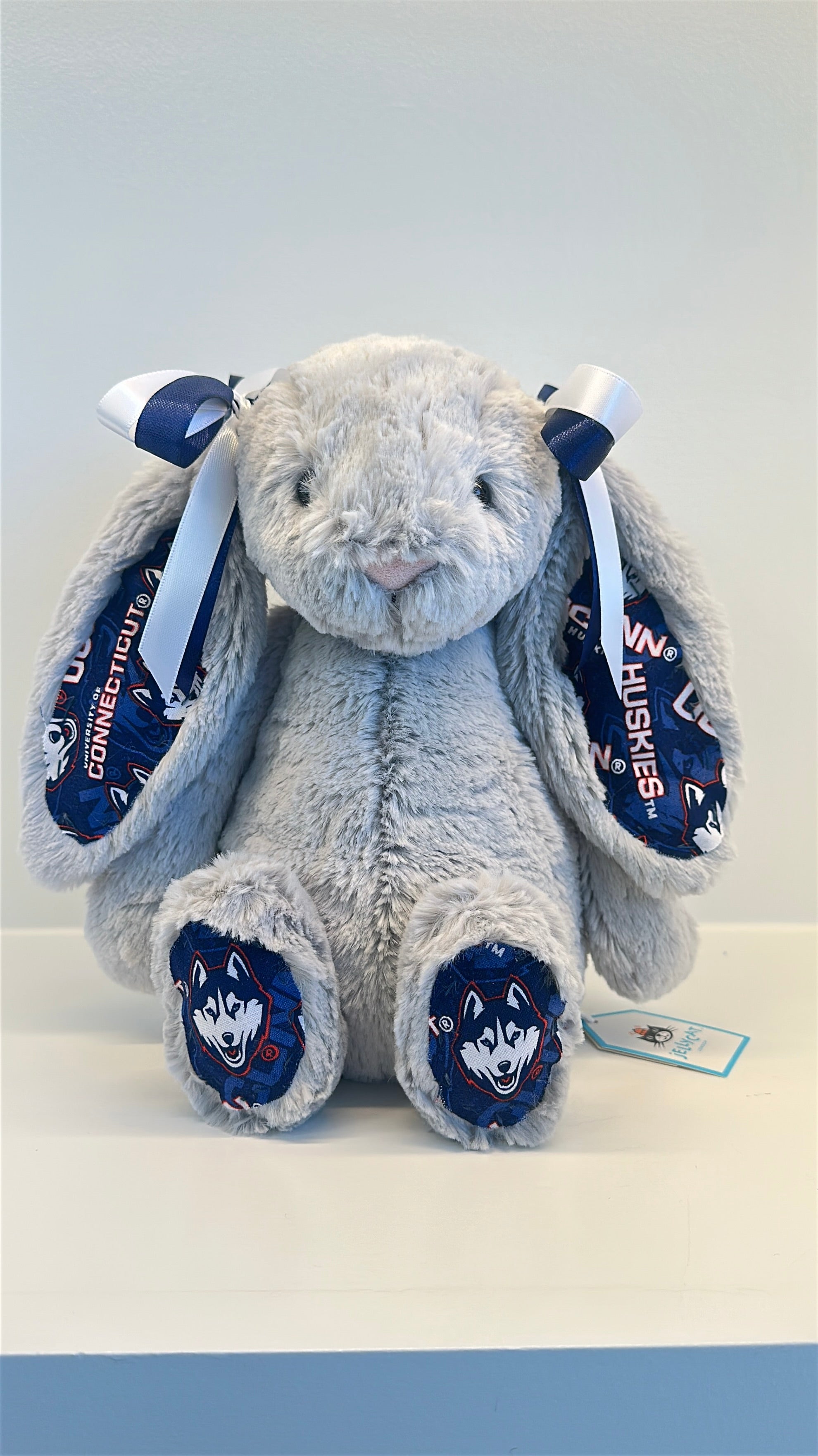 University of Connecticut Custom College Jellycat Bashful Bunny