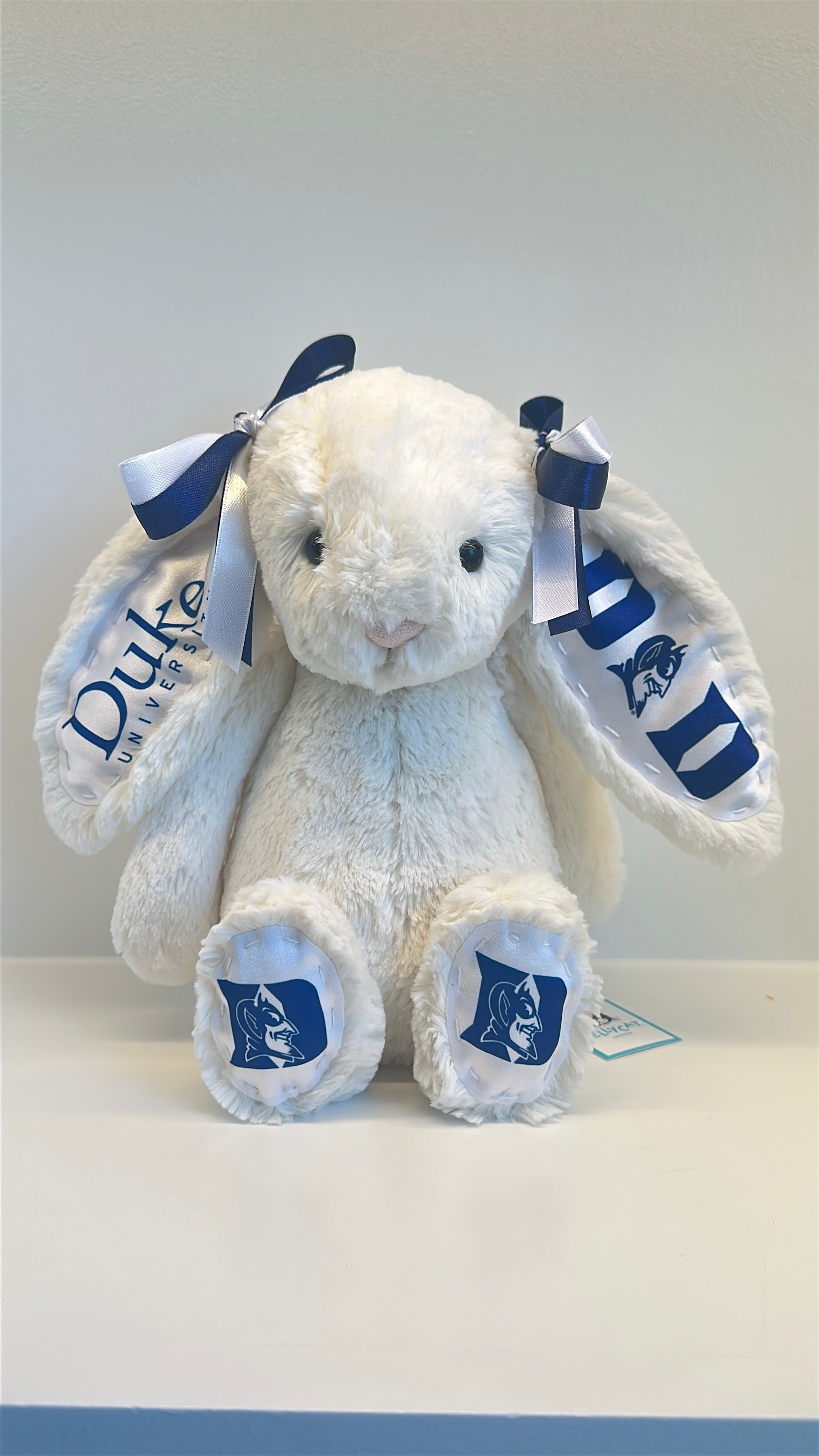 Duke University Custom College Jellycat Bashful Bunny