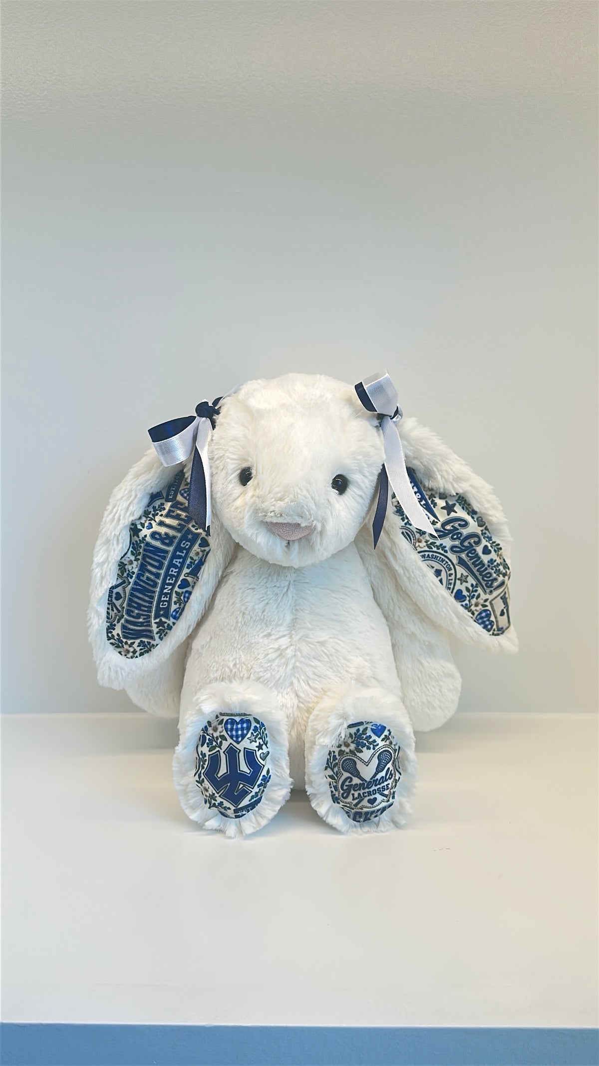 Washington and Lee Fully Custom Jellycat Bunny