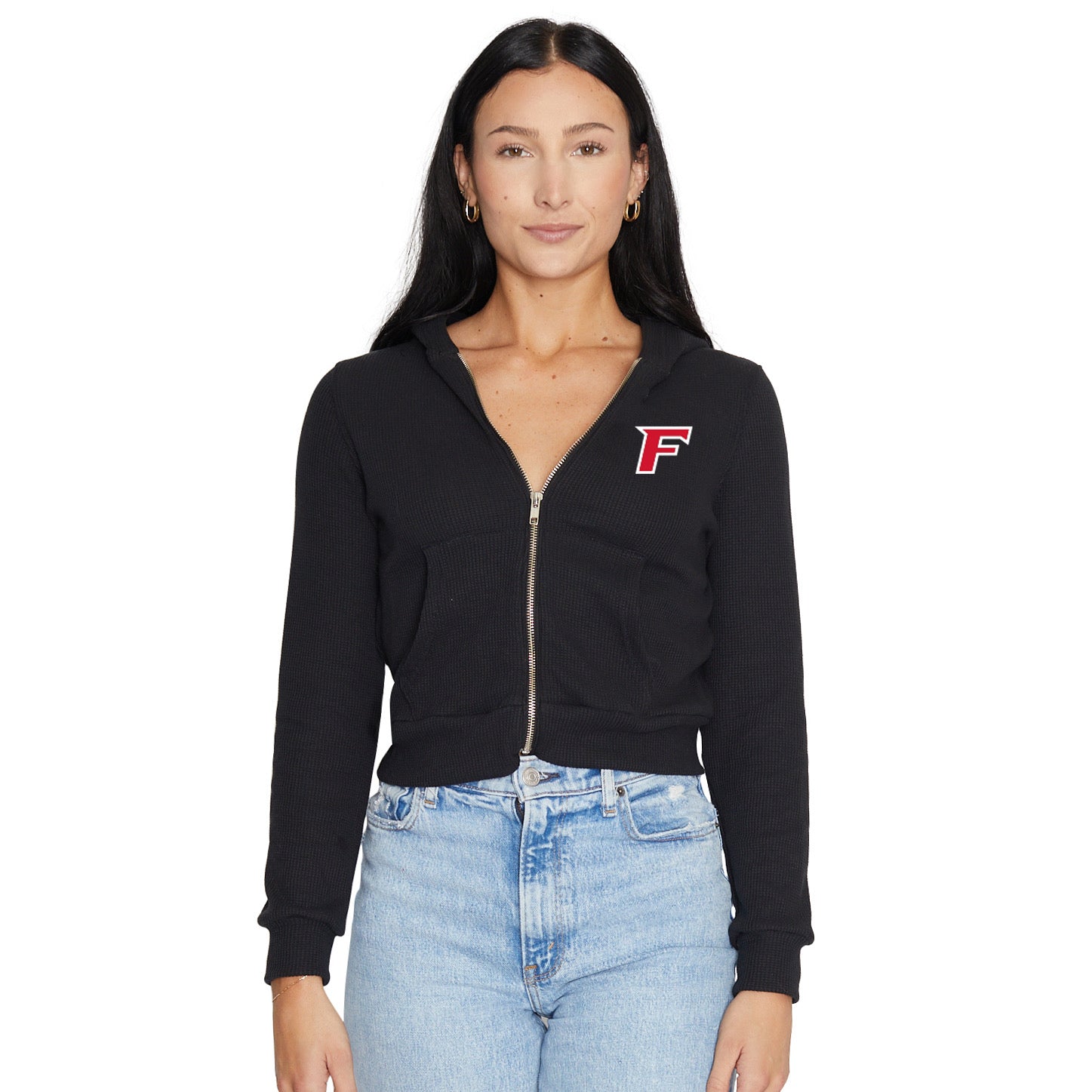 Fairfield Stags Waffle Knit Zip Up Hoodie