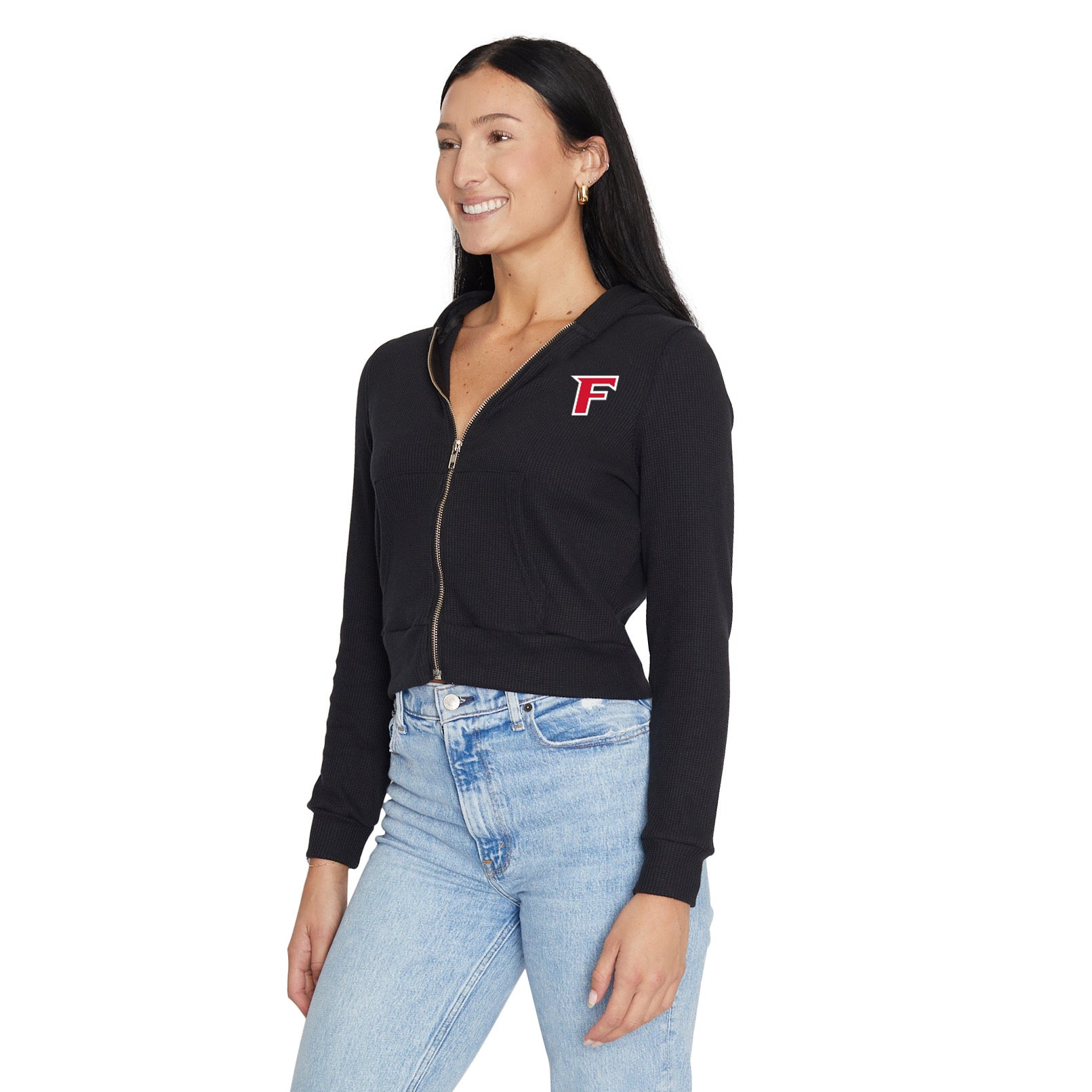 Fairfield Stags Waffle Knit Zip Up Hoodie