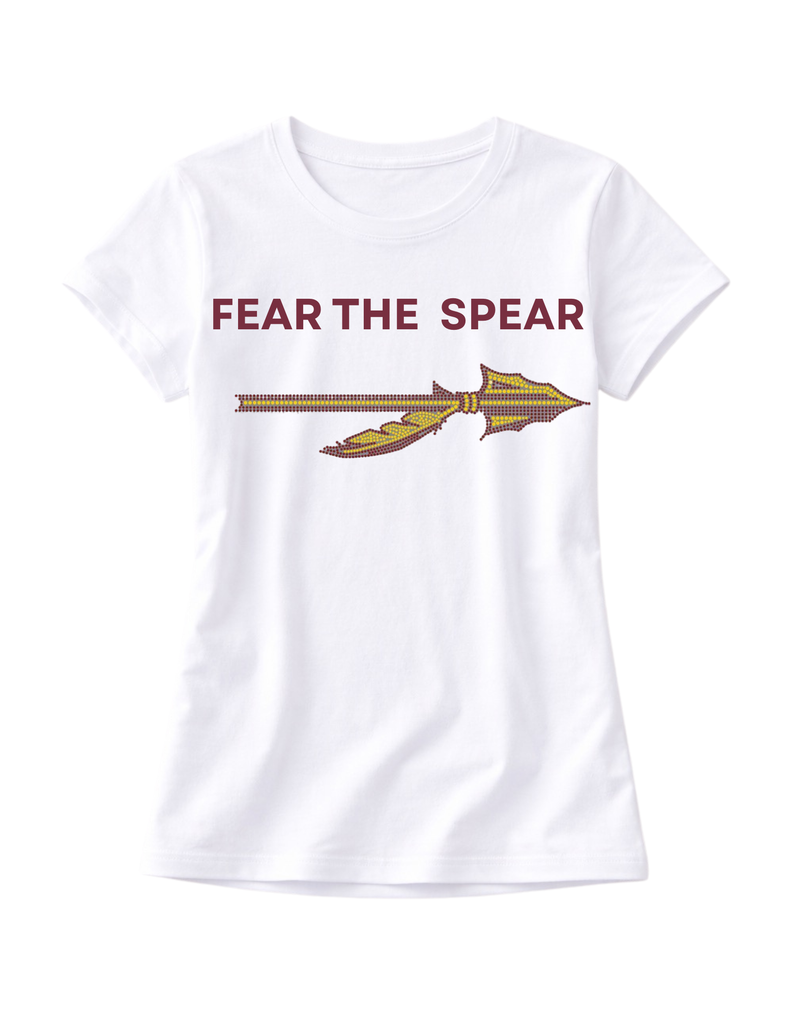 Florida State Fear The Spear Arrow White Crewneck T-Shirt