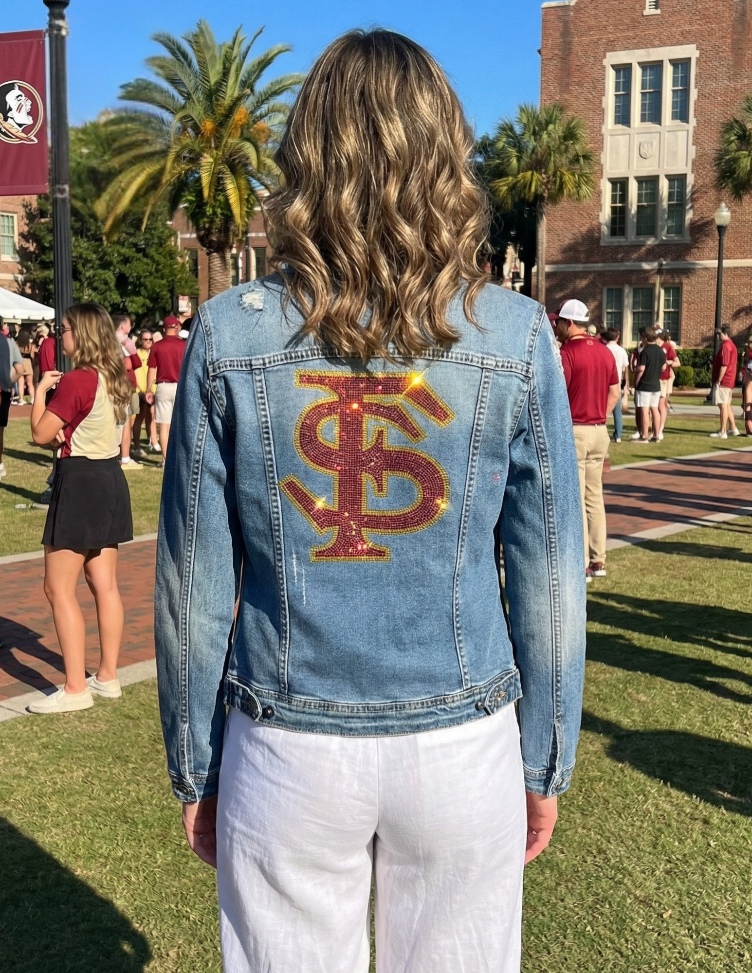 Florida State FS Blue Denim Jacket