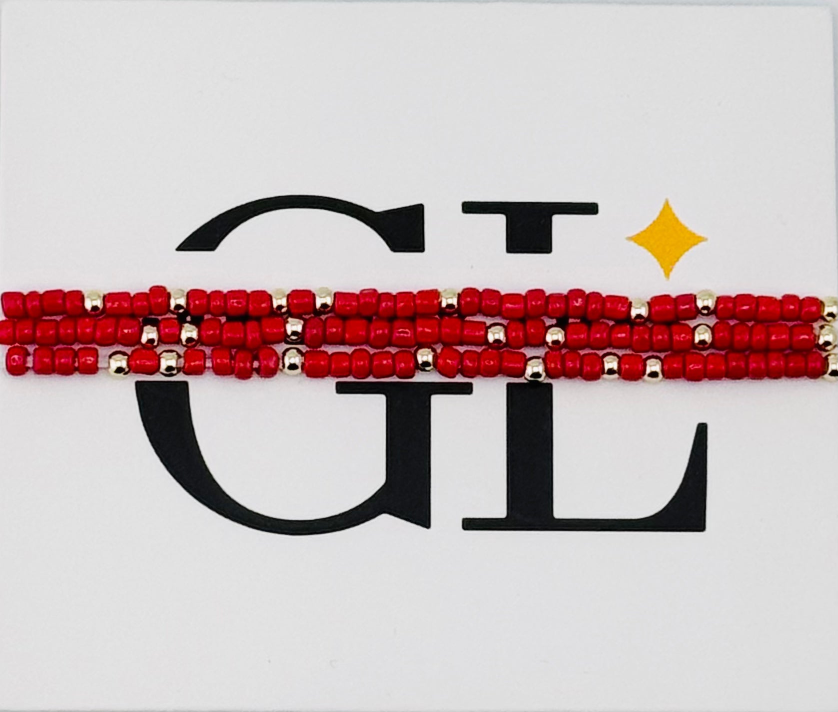 Amy'S Favorite Bracelet -Warm Red