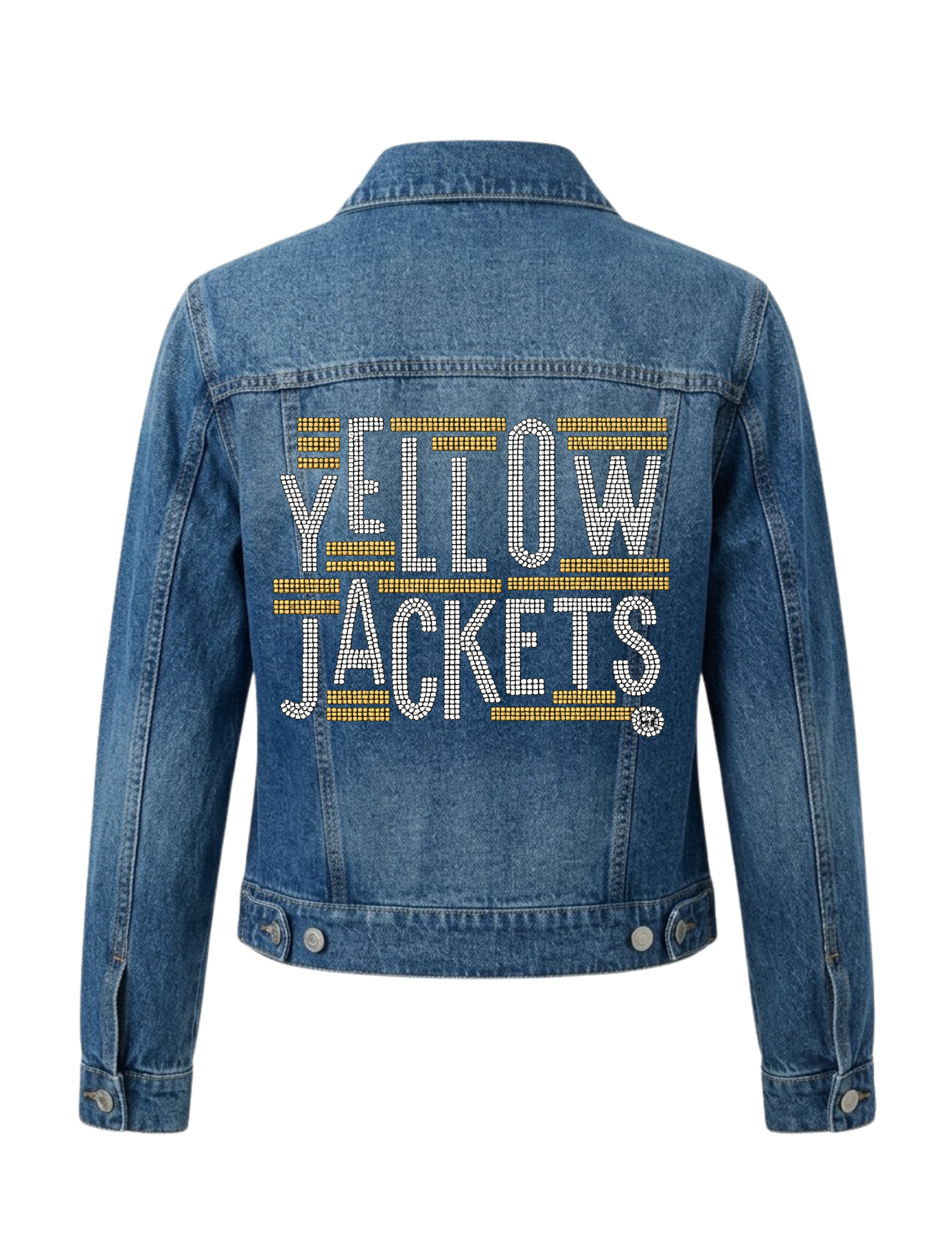 Georgia Tech Yellow Jackets Blue Denim Jacket